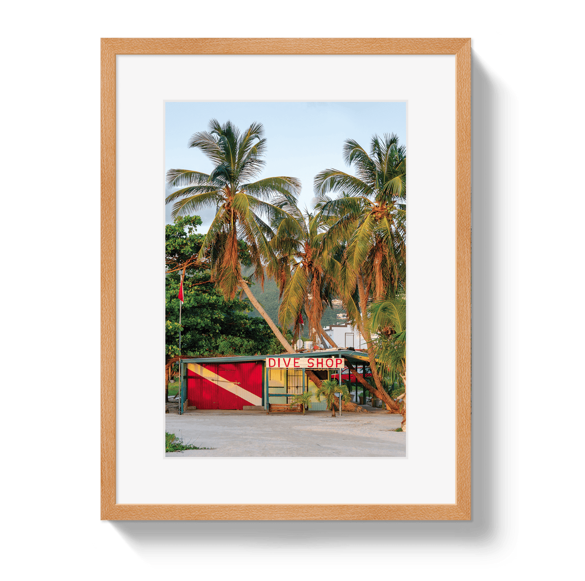Johnny Vacay Oak / 11x14 / Border Dive Shop