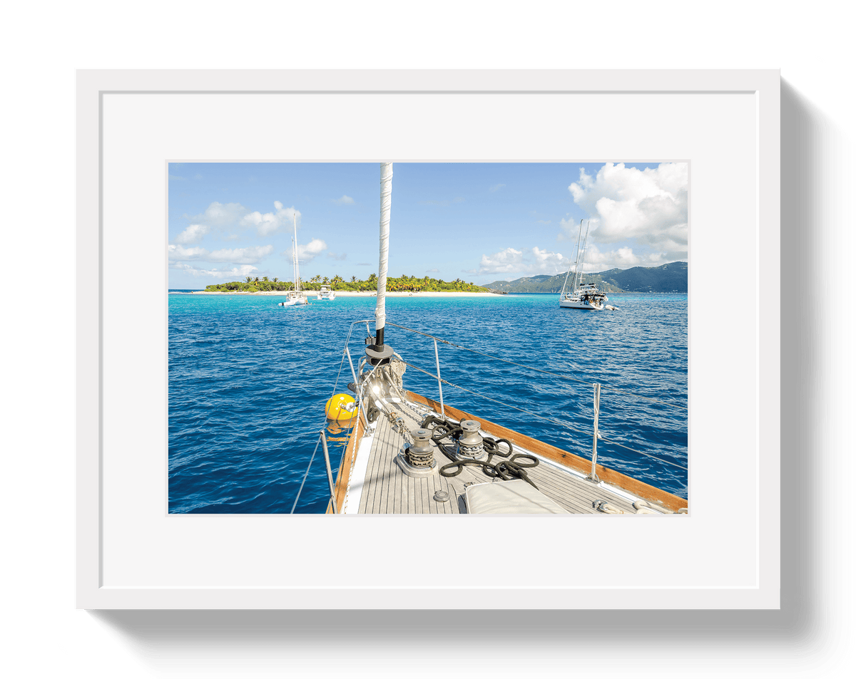 Johnny Vacay White / 11x14 / Border Paradise Found