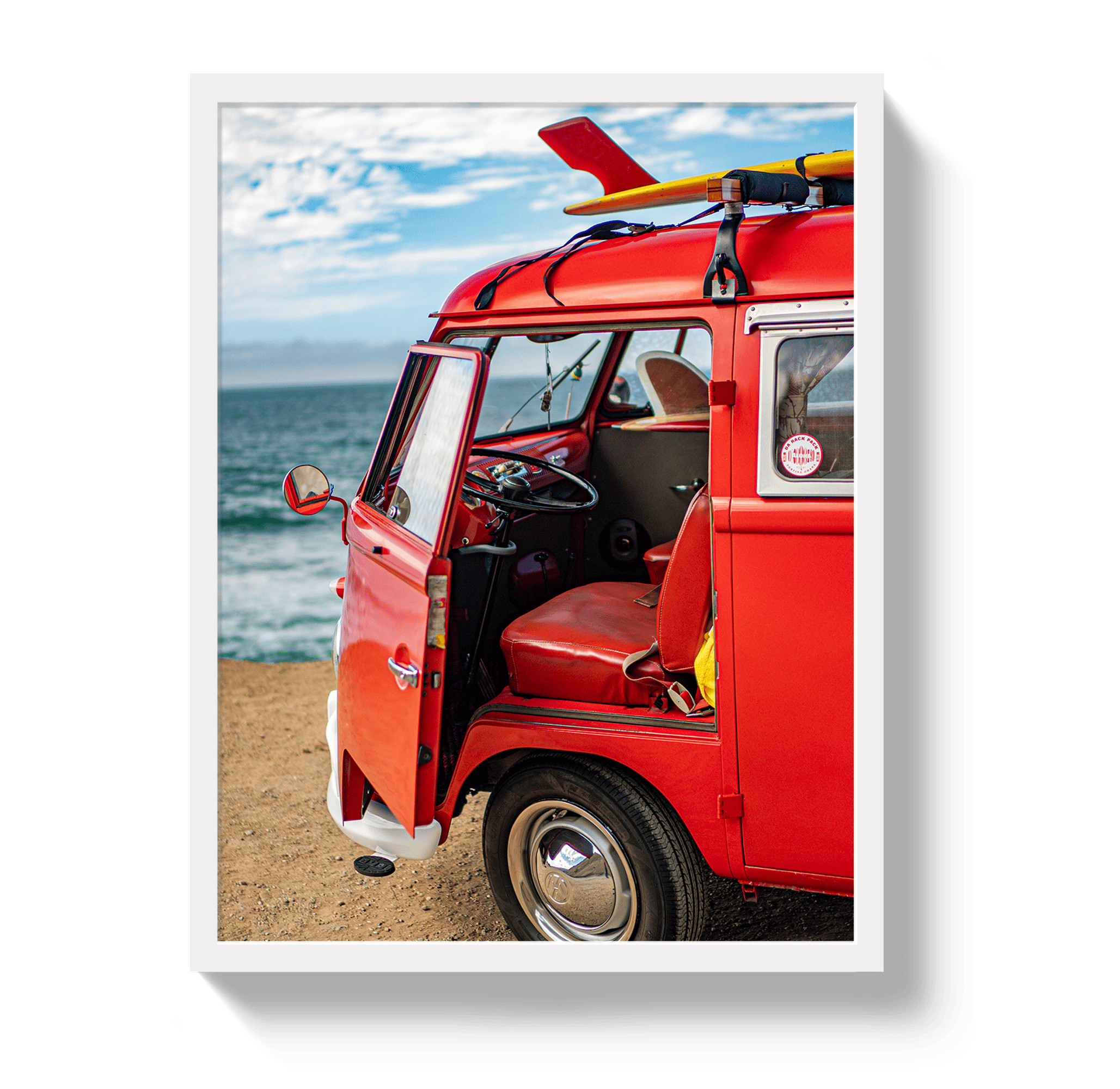 Johnny Vacay White / 11x14 / Full Bleed Open Door Policy