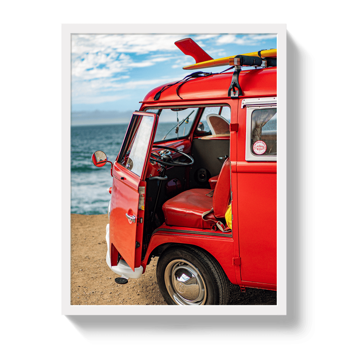 Johnny Vacay White / 11x14 / Full Bleed Open Door Policy