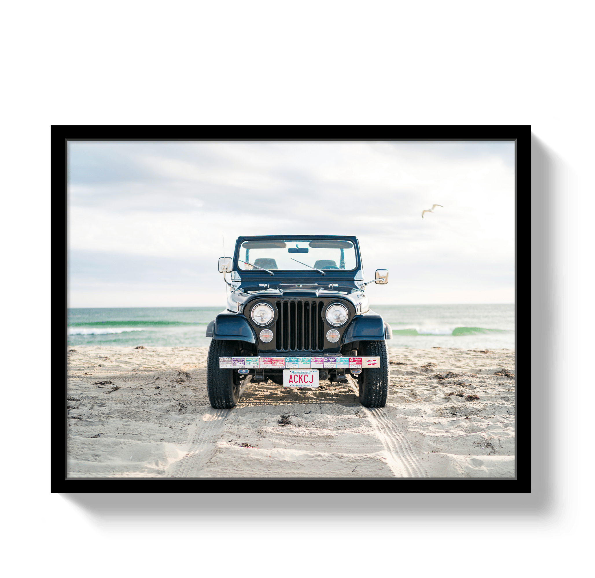 Johnny Vacay Black / 11x14 / Full Bleed Nantucket CJ