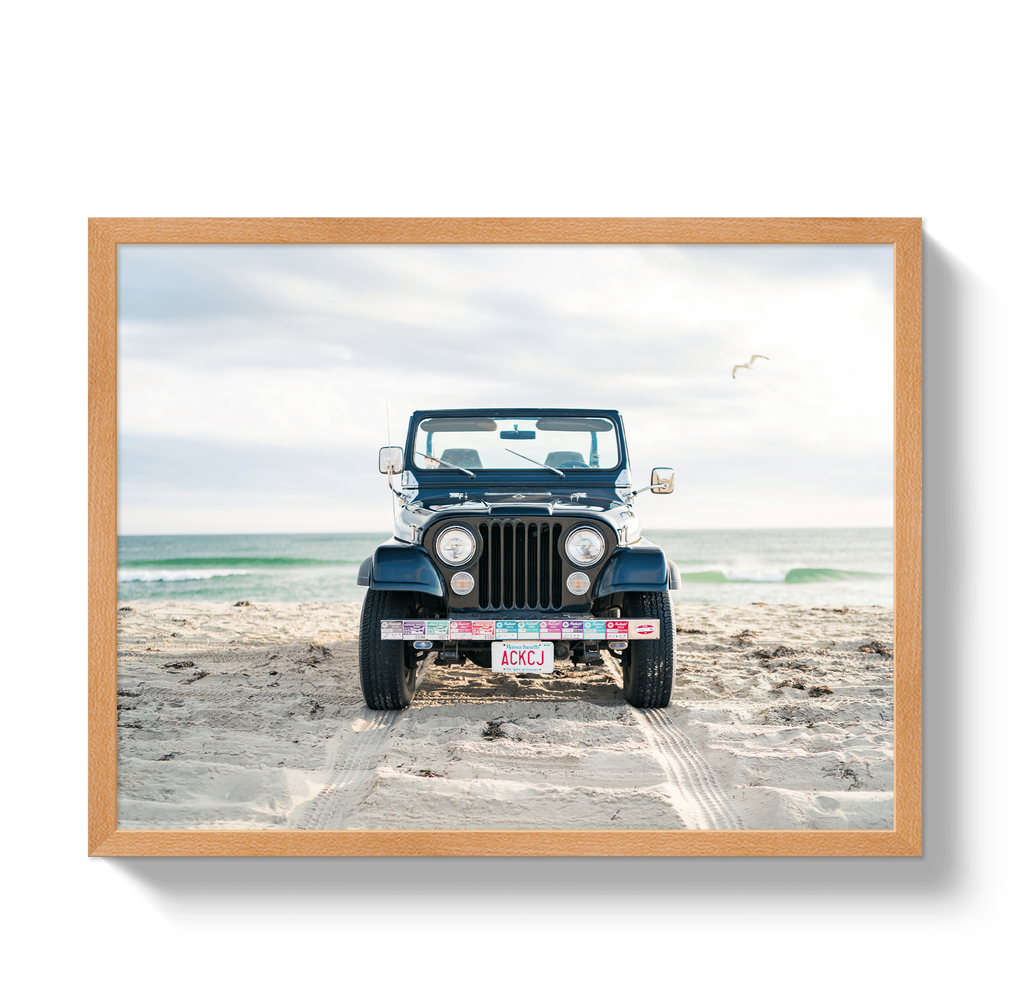 Johnny Vacay Black / 28x38 / Full Bleed Nantucket CJ