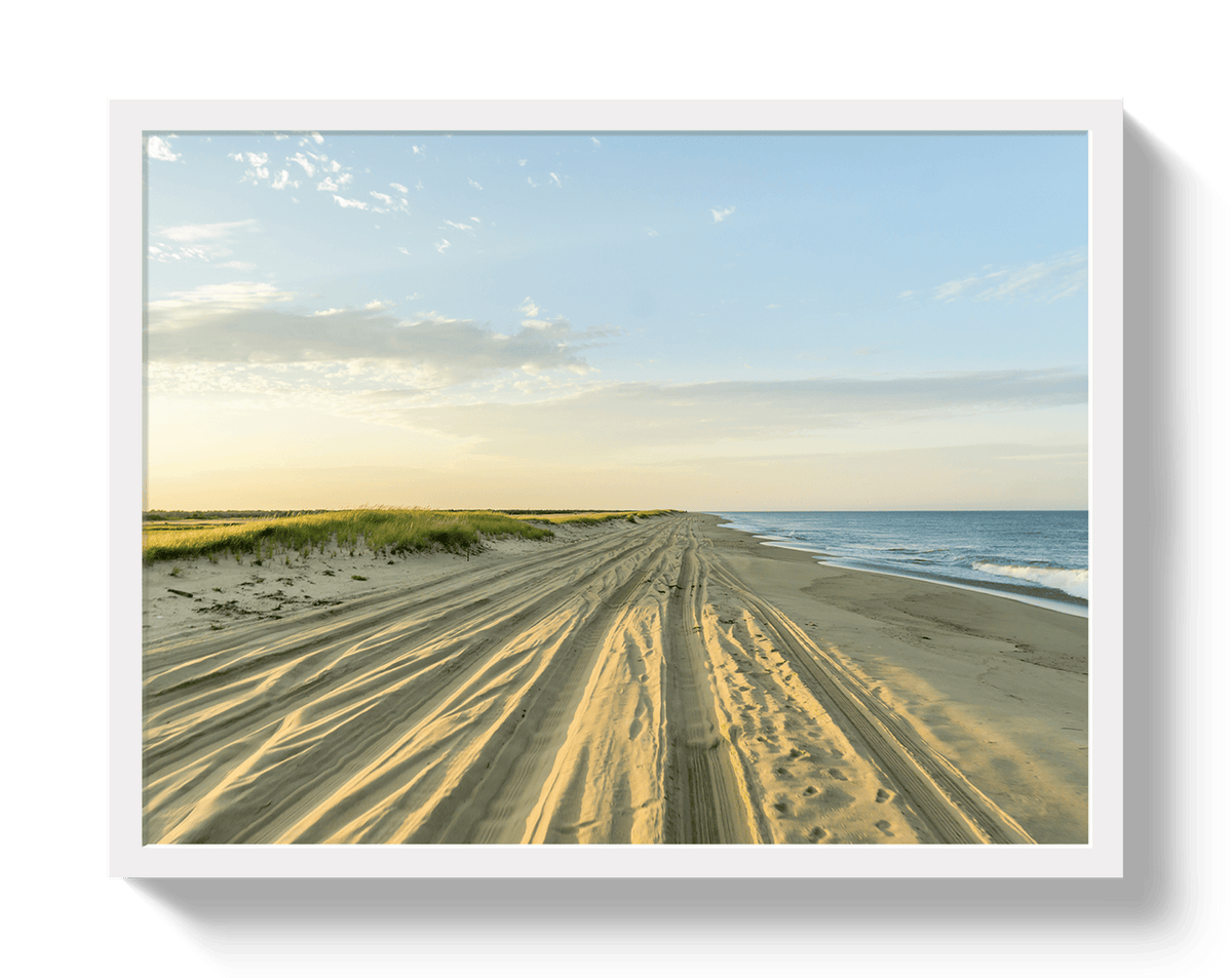 Johnny Vacay White / 11x14 / Full Bleed Nantucket Golden Hour