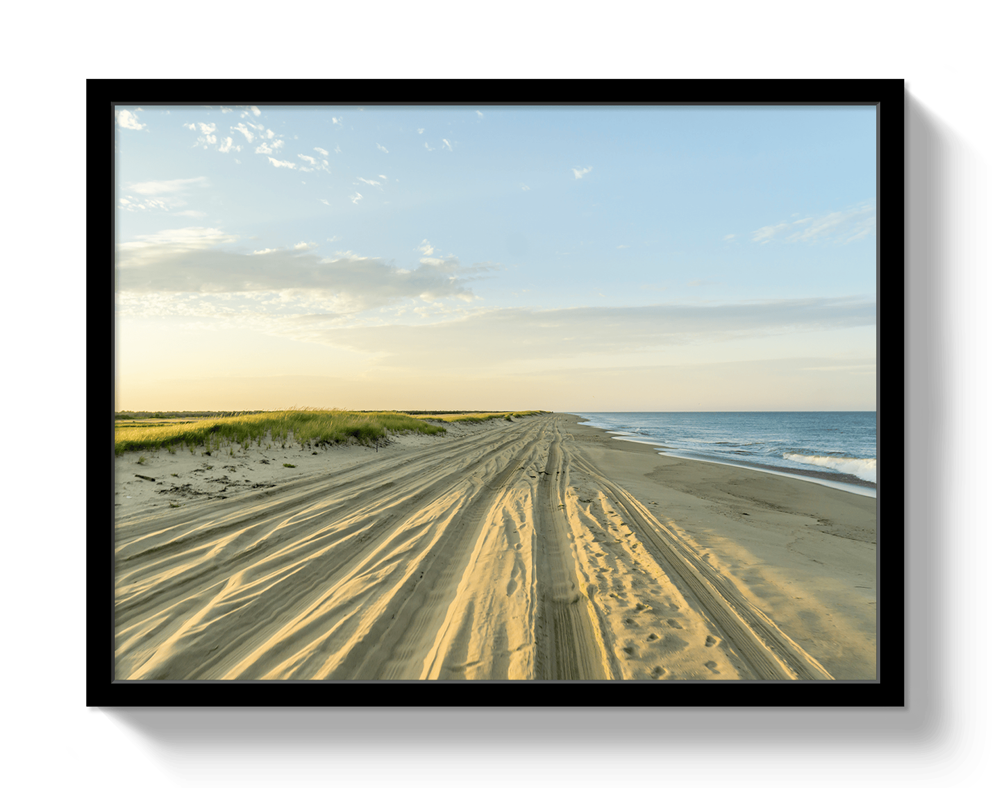 Johnny Vacay Black / 11x14 / Full Bleed Nantucket Golden Hour