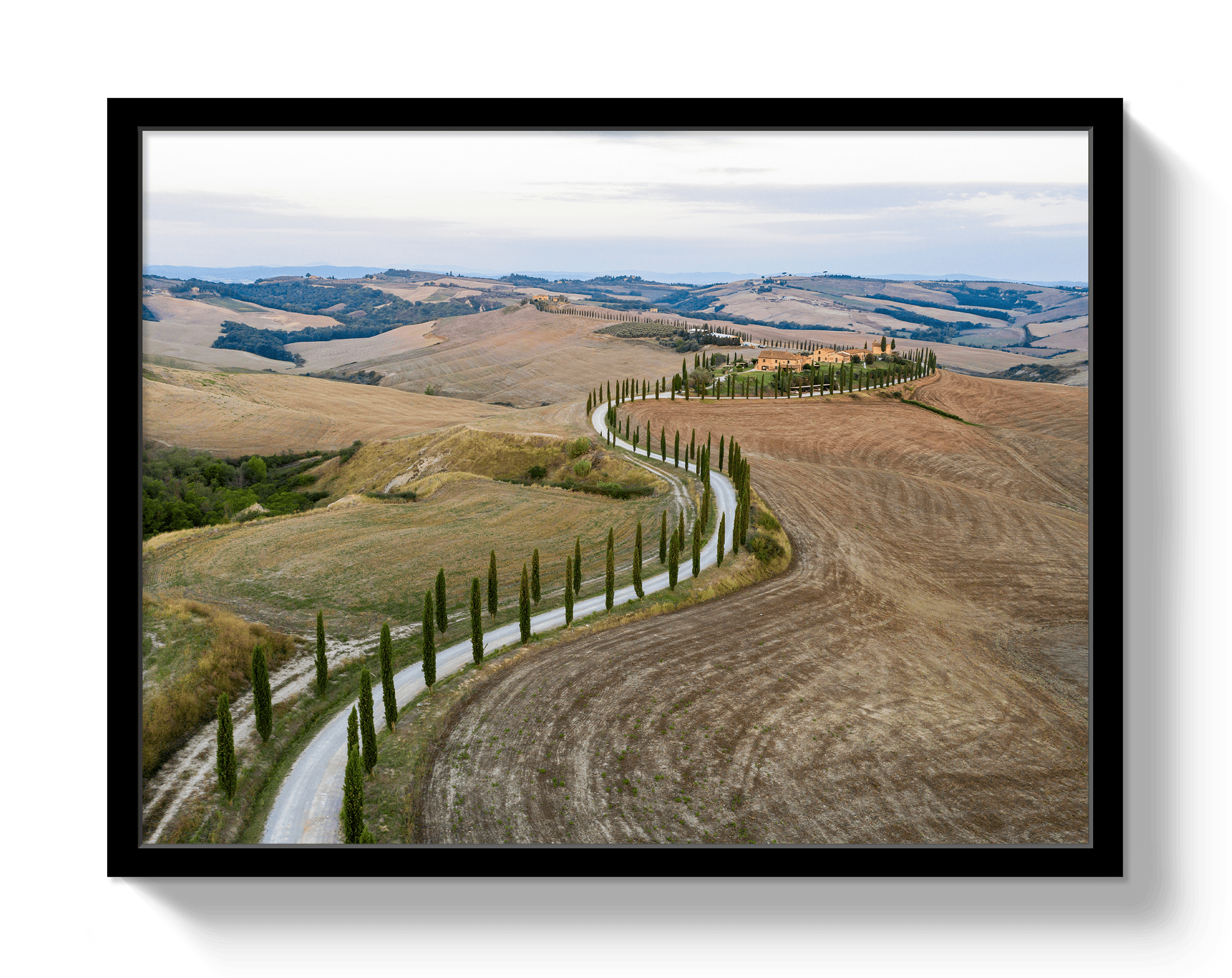 Johnny Vacay Black / 11x14 / Full Bleed Road To Tuscany