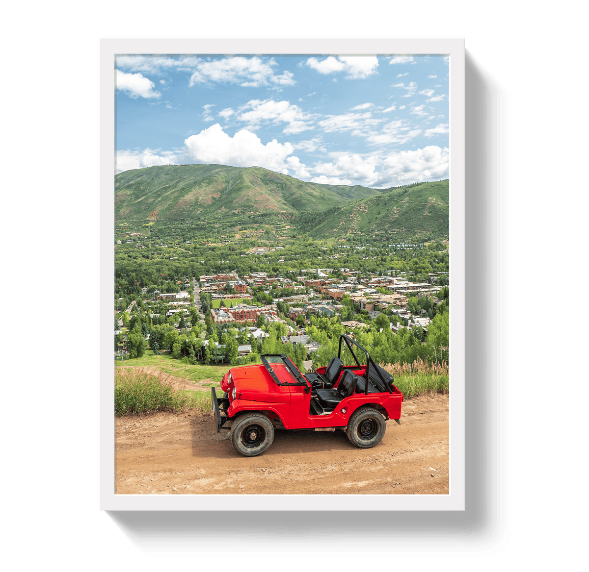 Johnny Vacay White / 11x14 / Full Bleed Aspen CJ