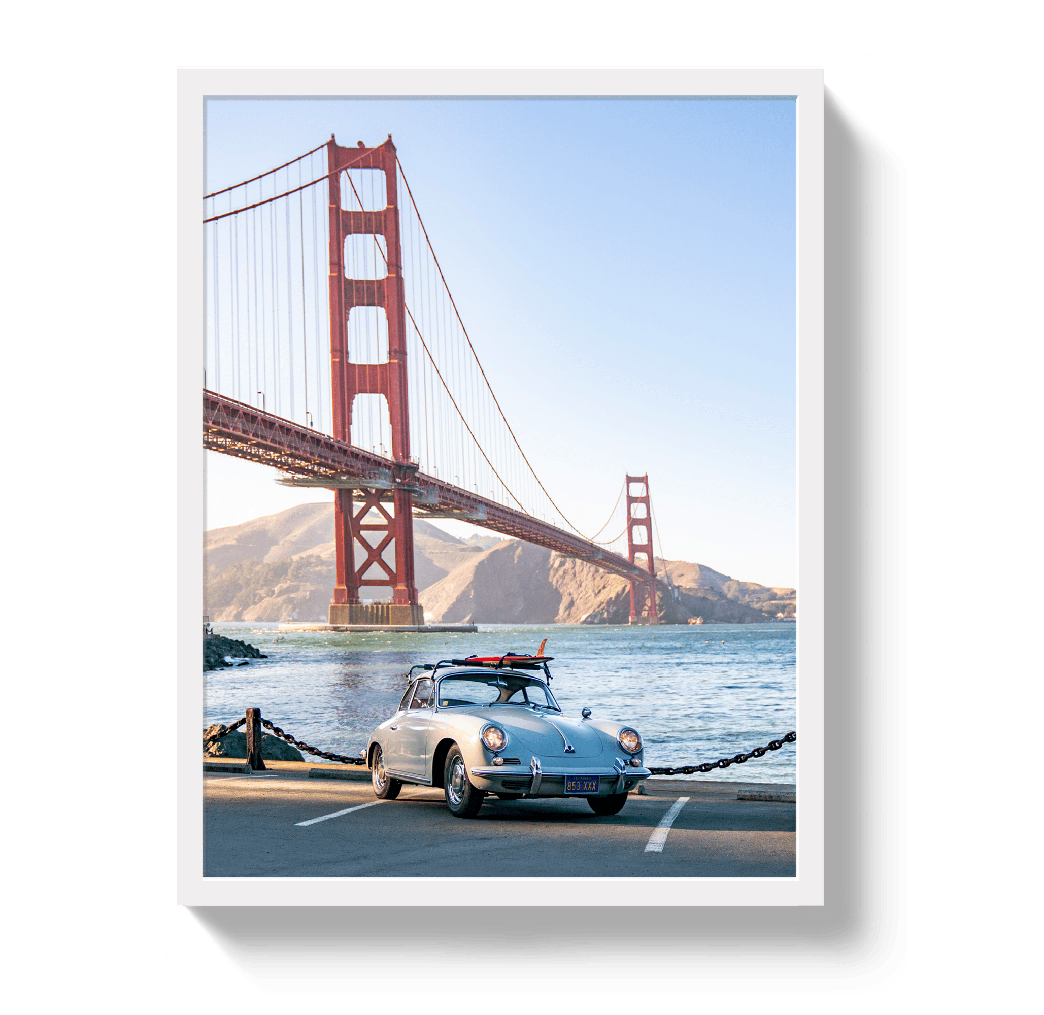 Johnny Vacay White / 11x14 / Full Bleed Golden Gate 356 Portrait