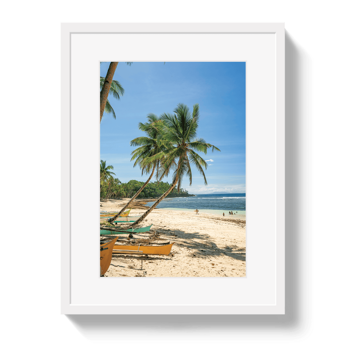 Johnny Vacay White / 11x14 / Border Tropics