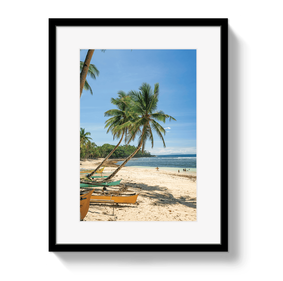 Johnny Vacay Black / 11x14 / Border Tropics