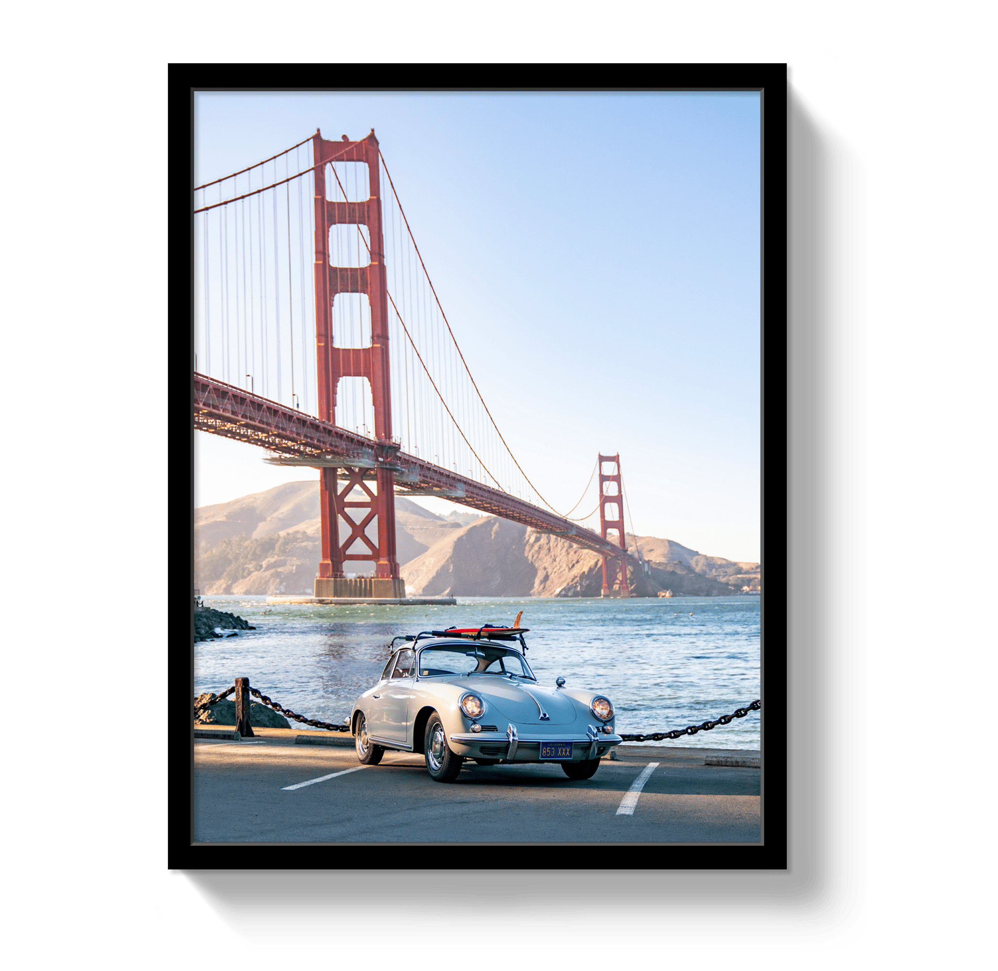 Johnny Vacay Black / 11x14 / Full Bleed Golden Gate 356 Portrait
