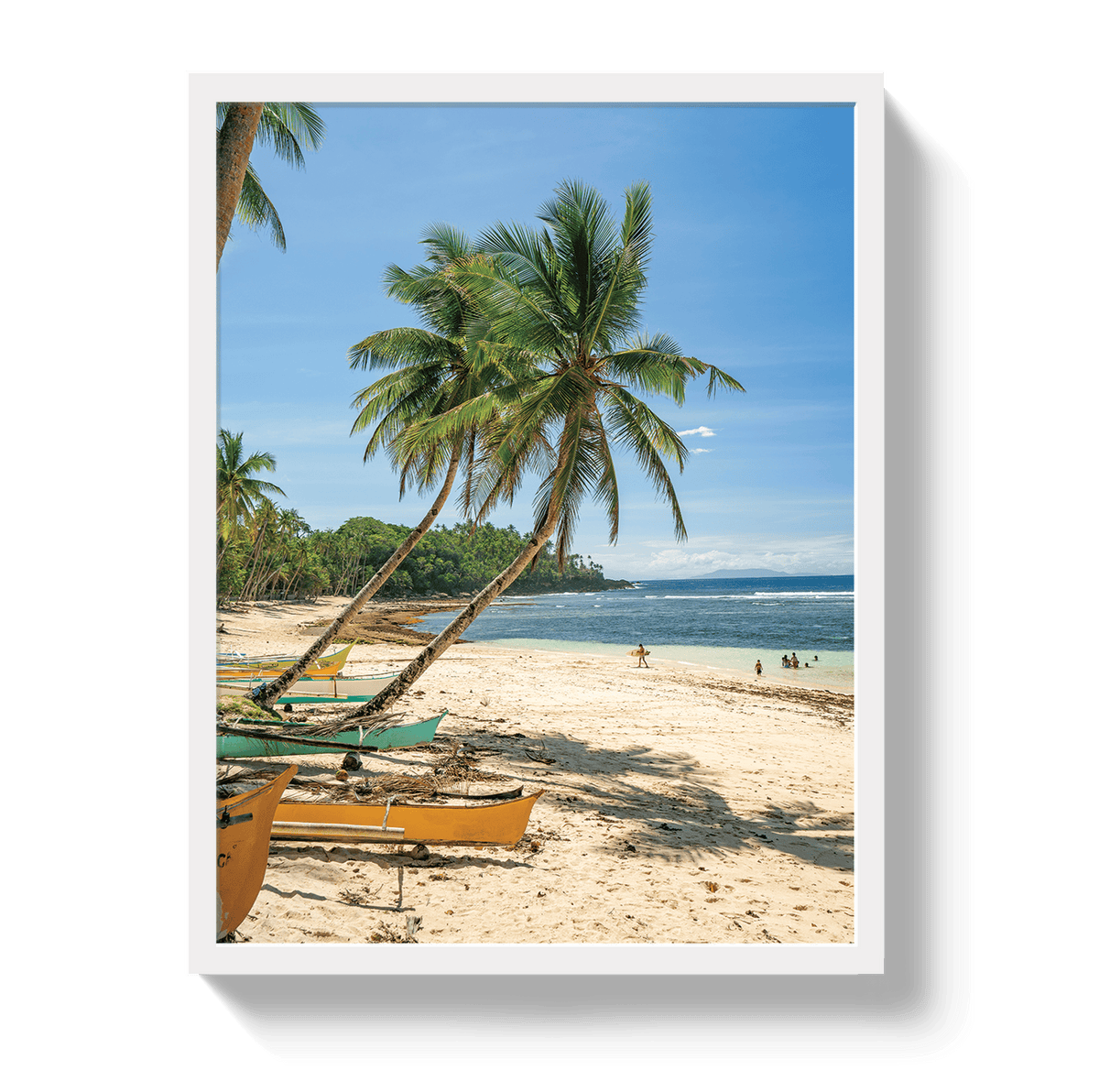 Johnny Vacay White / 11x14 / Full Bleed Tropics