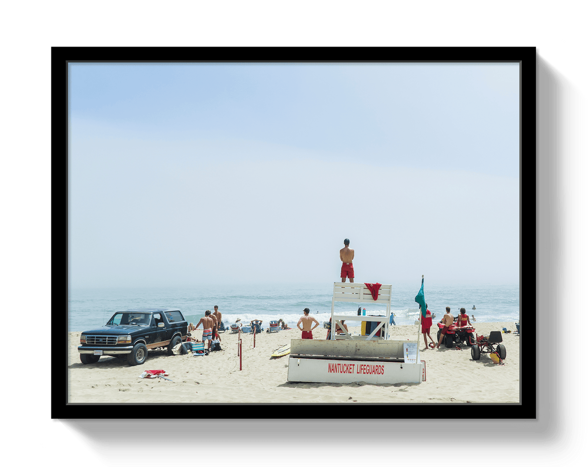 Johnny Vacay Black / 11x14 / Full Bleed Nantucket Lifegaurds