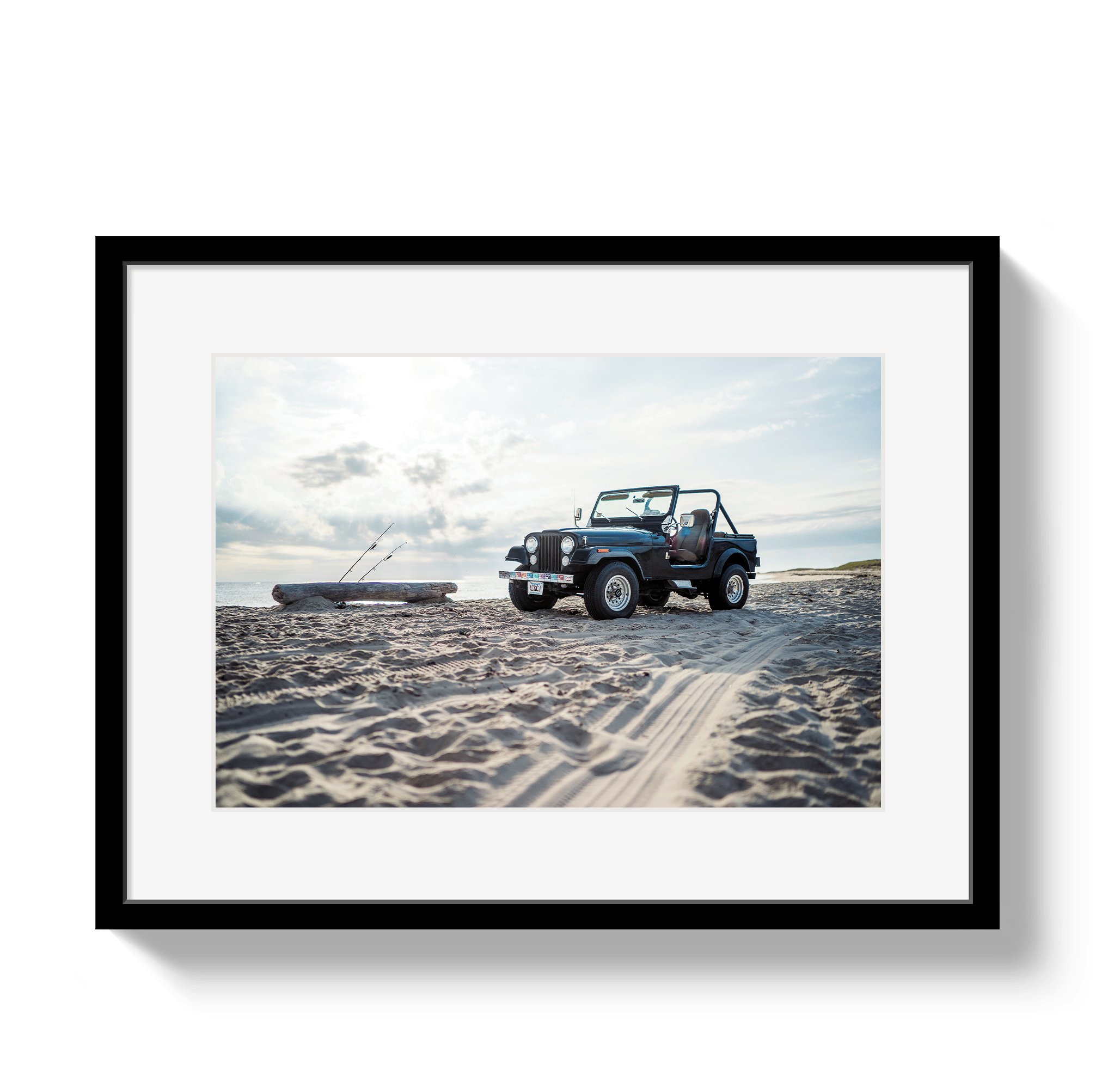 Johnny Vacay Black / 11x14 / Matte CJ Fish