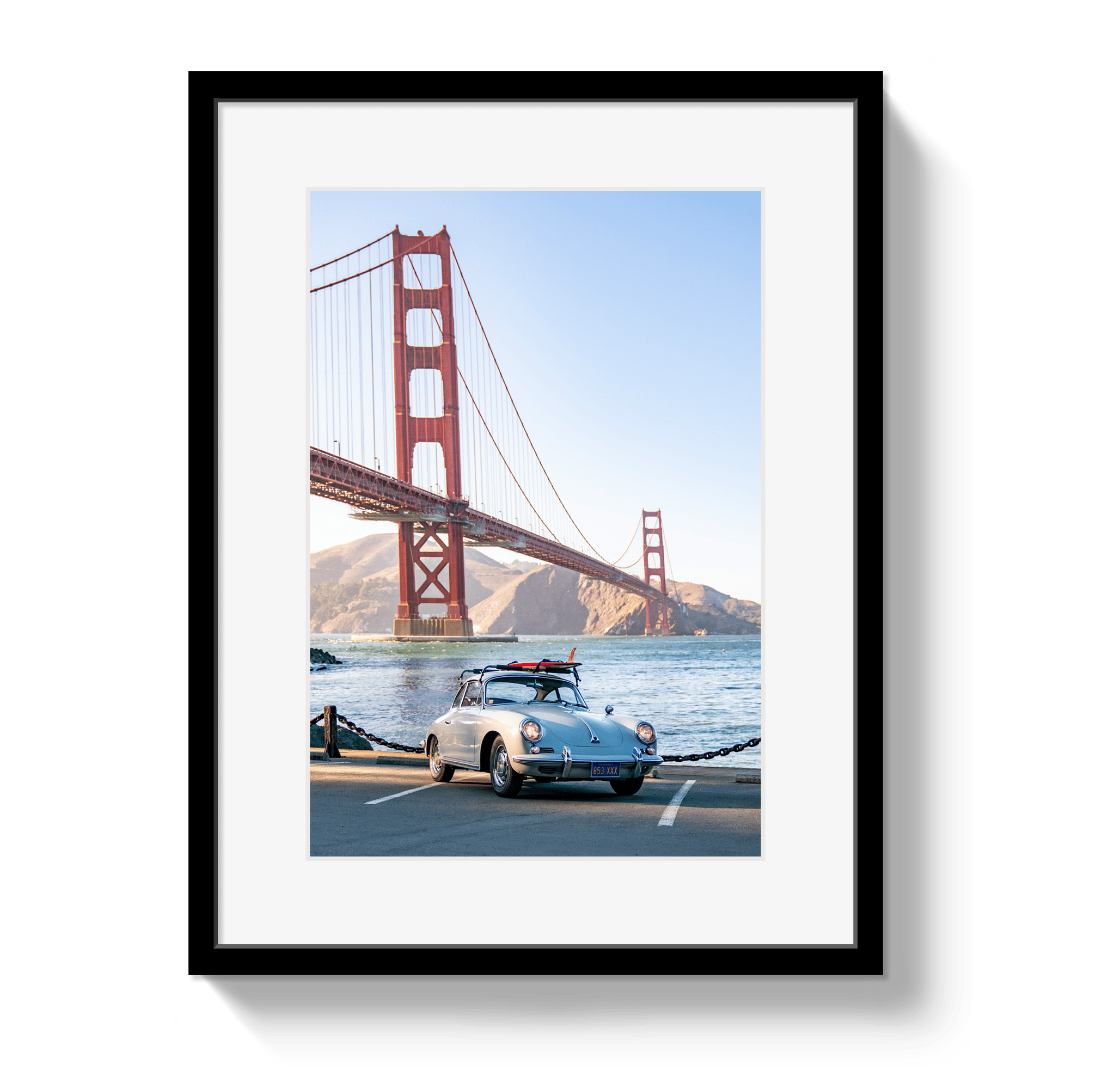 Johnny Vacay Black / 11x14 / Matte Golden Gate 356 Portrait