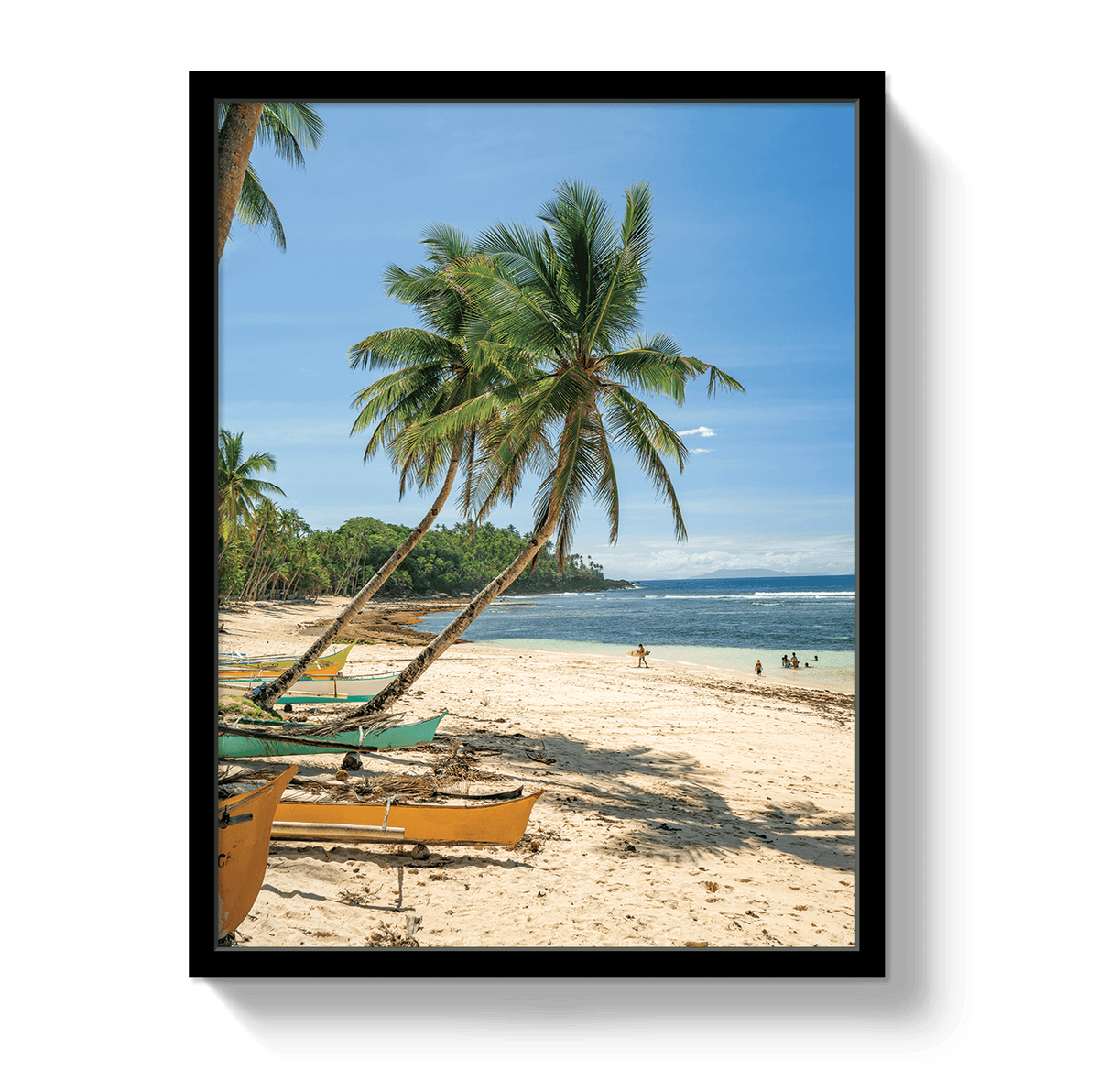 Johnny Vacay Black / 11x14 / Full Bleed Tropics