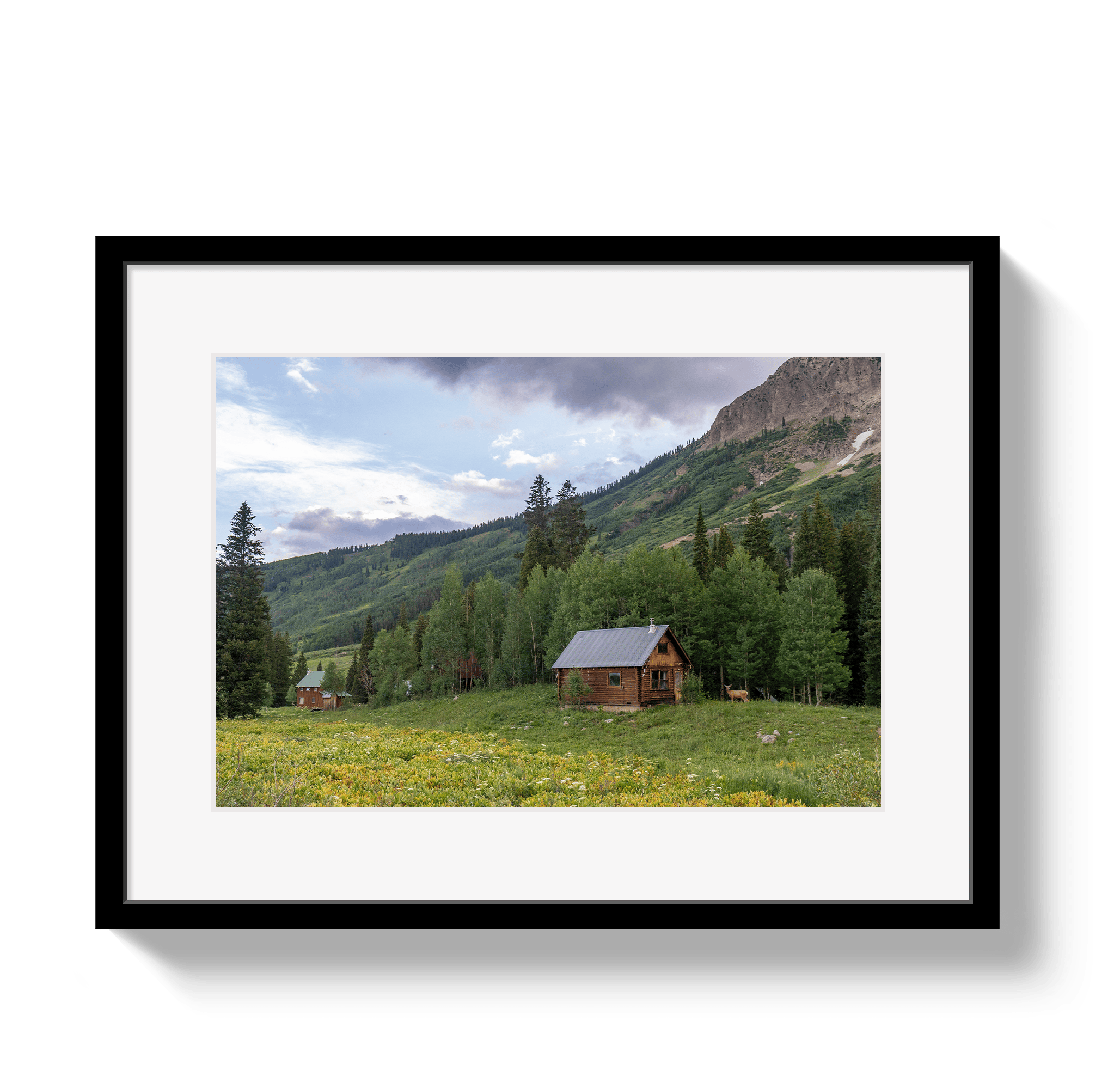 Johnny Vacay Black / 11x14 / Matte Mountain Magic