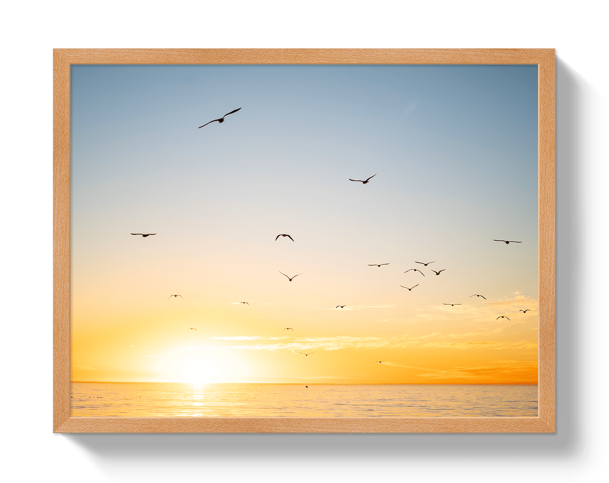 Johnny Vacay Oak / 11x14 / Full Bleed Mexican Sunset