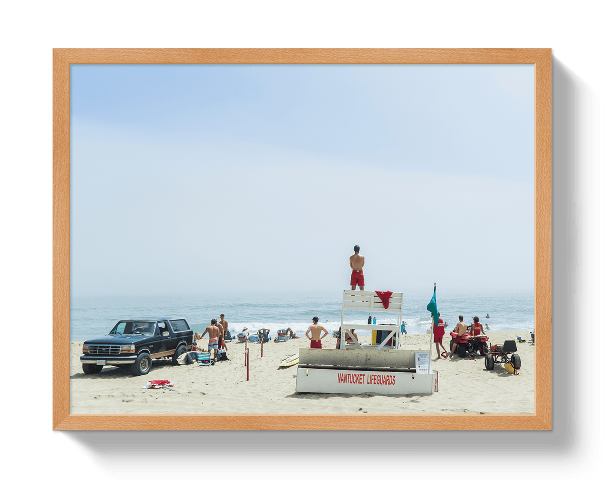 Johnny Vacay Oak / 11x14 / Full Bleed Nantucket Lifegaurds