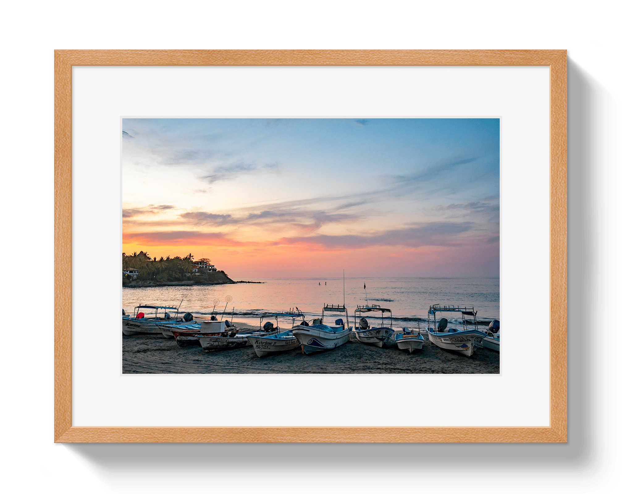 Johnny Vacay Oak / 11x14 / Matte Fishing Village