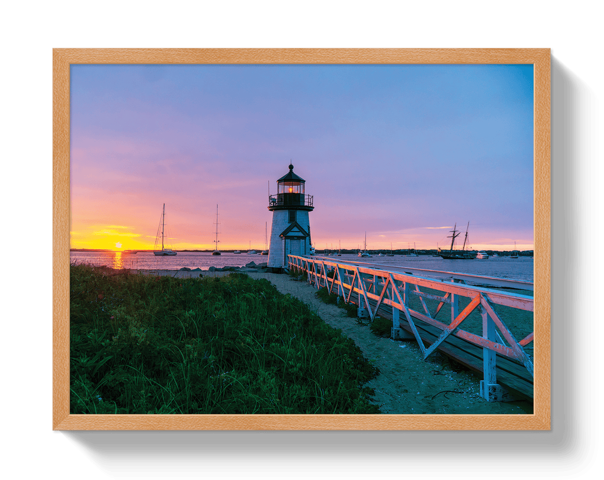 Johnny Vacay Oak / 11x14 / Full Bleed Nantucket Sunrise