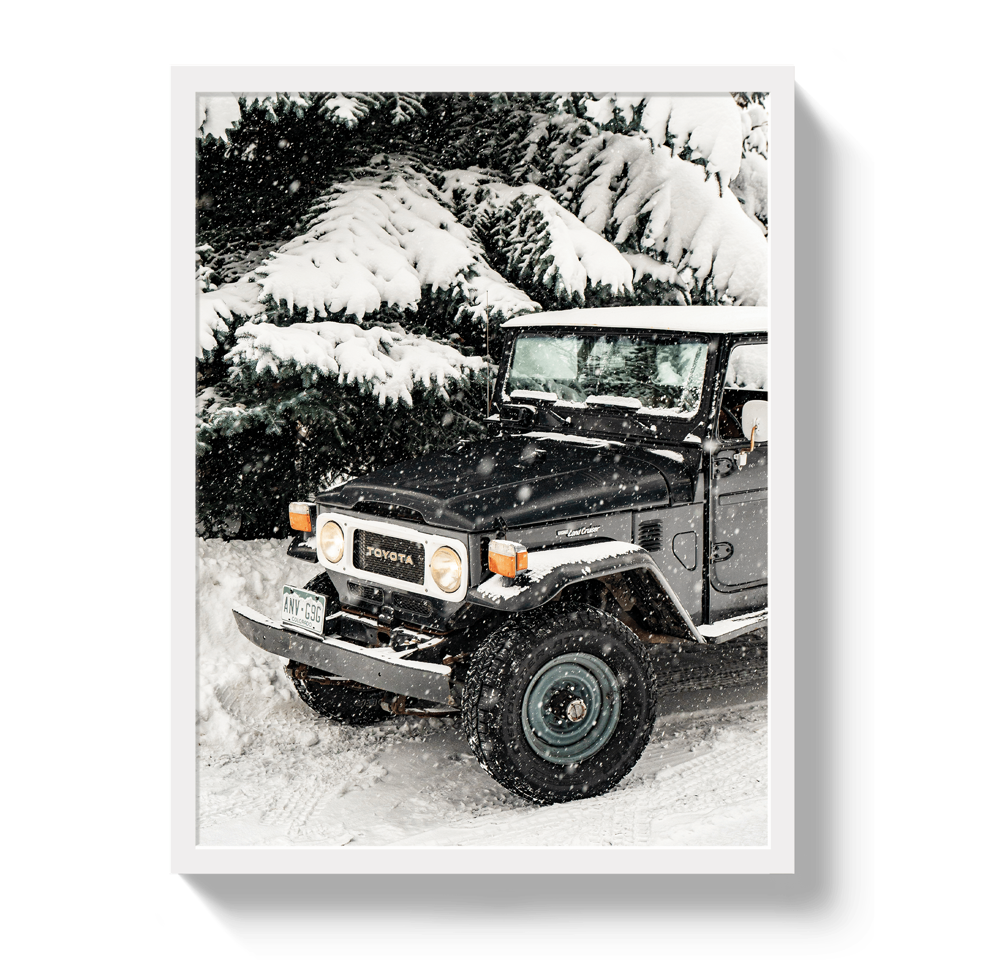 Johnny Vacay White / 11x14 / Full Bleed Snowy FJ