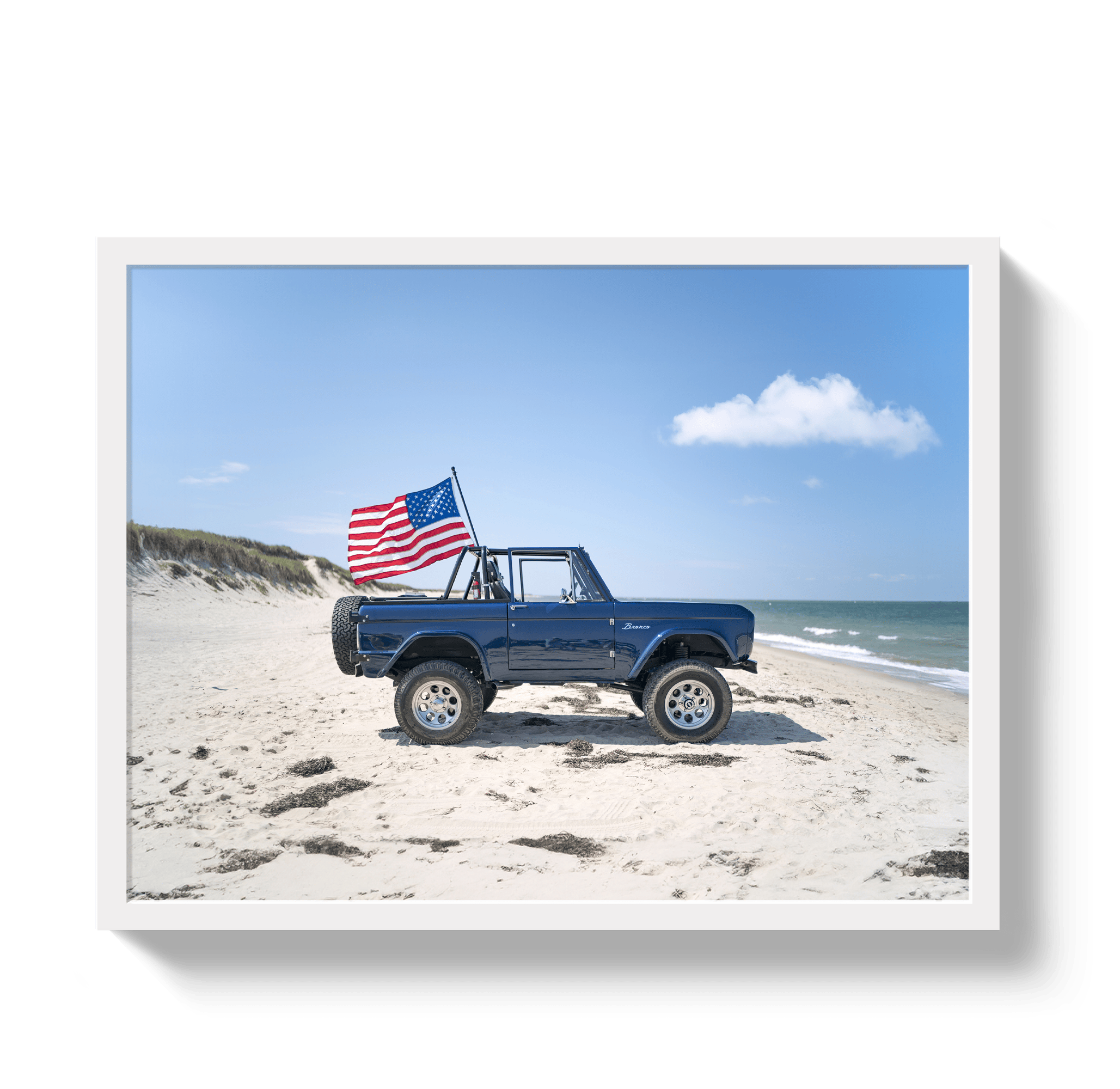 Johnny Vacay White / 11x14 / Full Bleed American Bronco