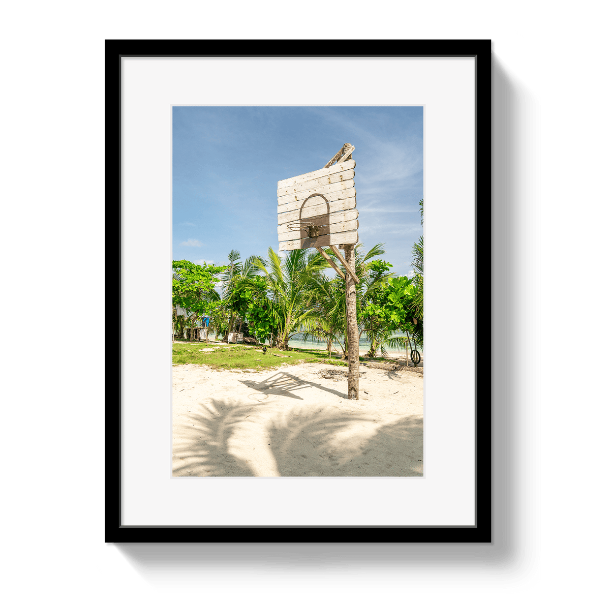 Johnny Vacay Black / 11x14 / Border Hoop Dreams