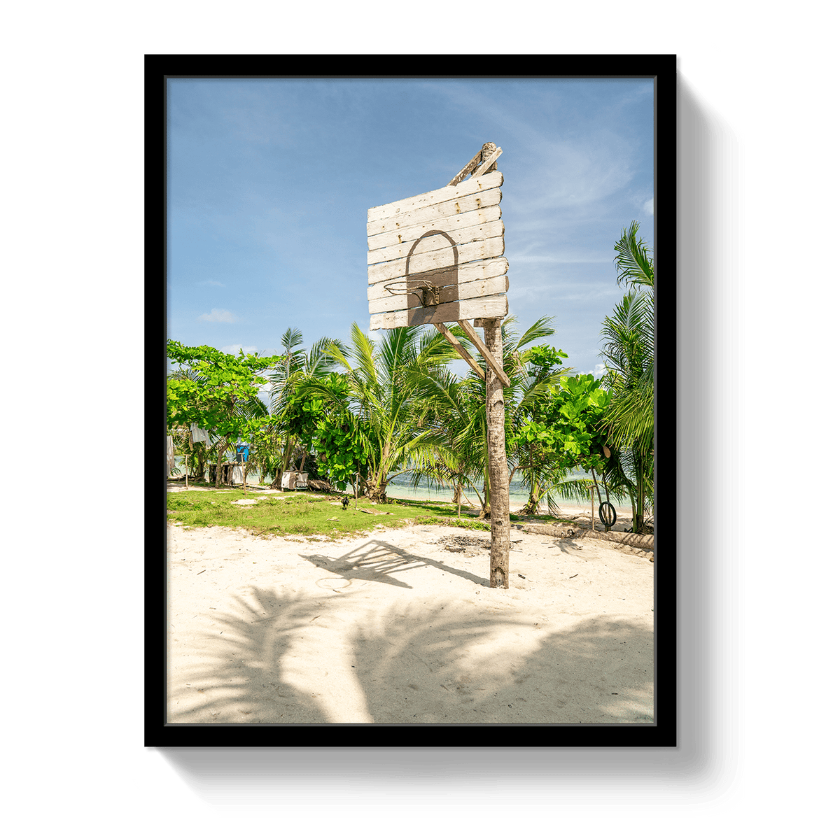 Johnny Vacay Black / 11x14 / Full Bleed Hoop Dreams