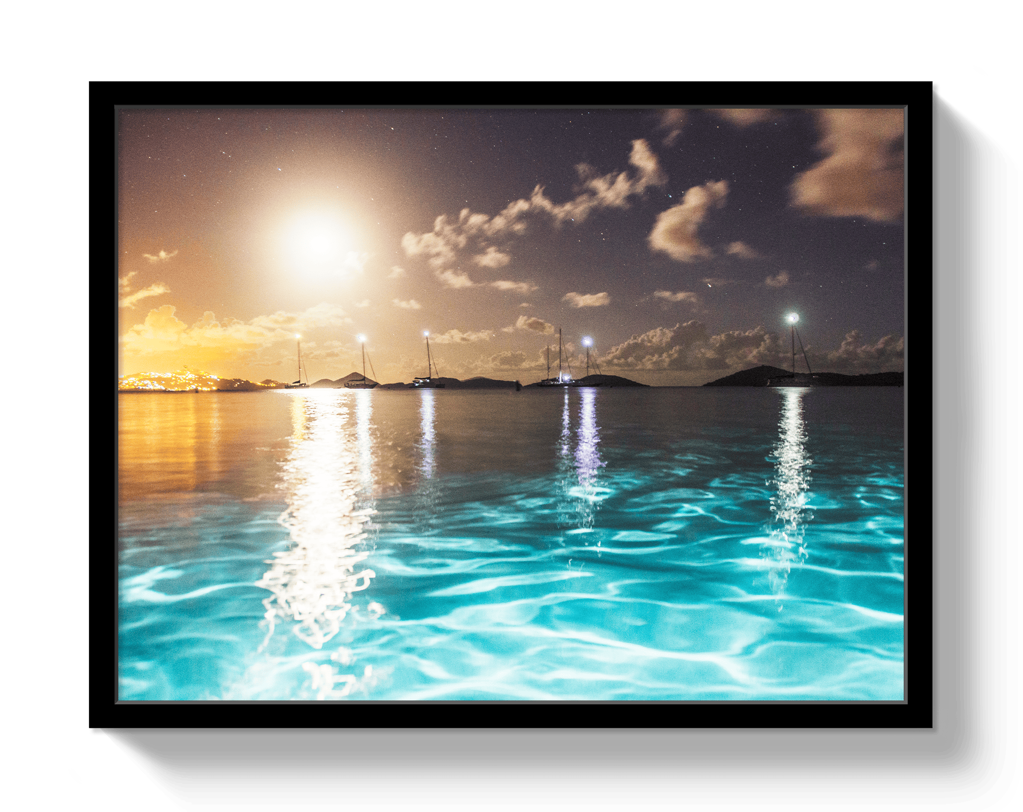 Johnny Vacay Black / 11x14 / Full Bleed Skinny Dip