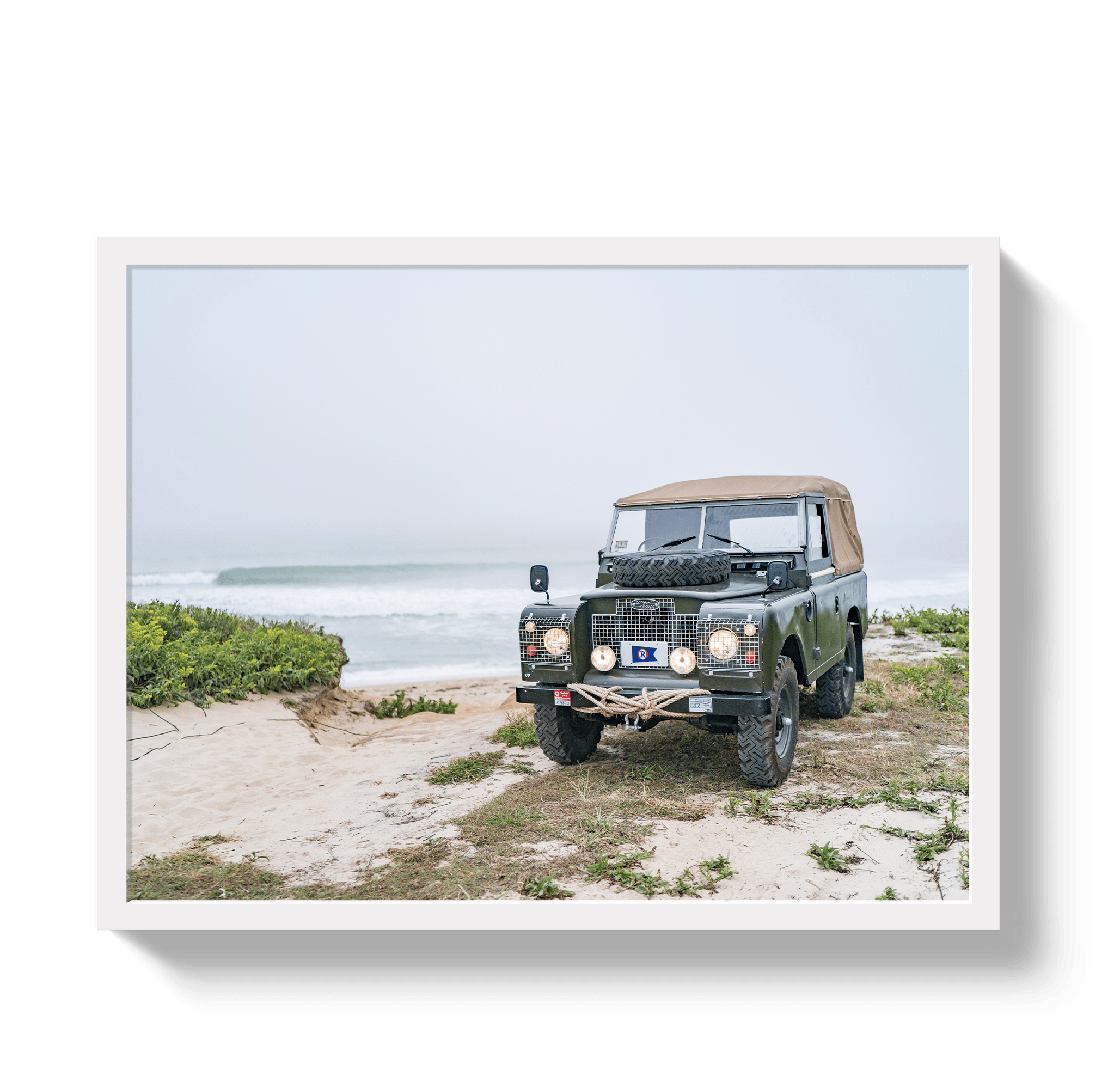 Johnny Vacay White / 11x14 / Full Bleed Nantucket Rover