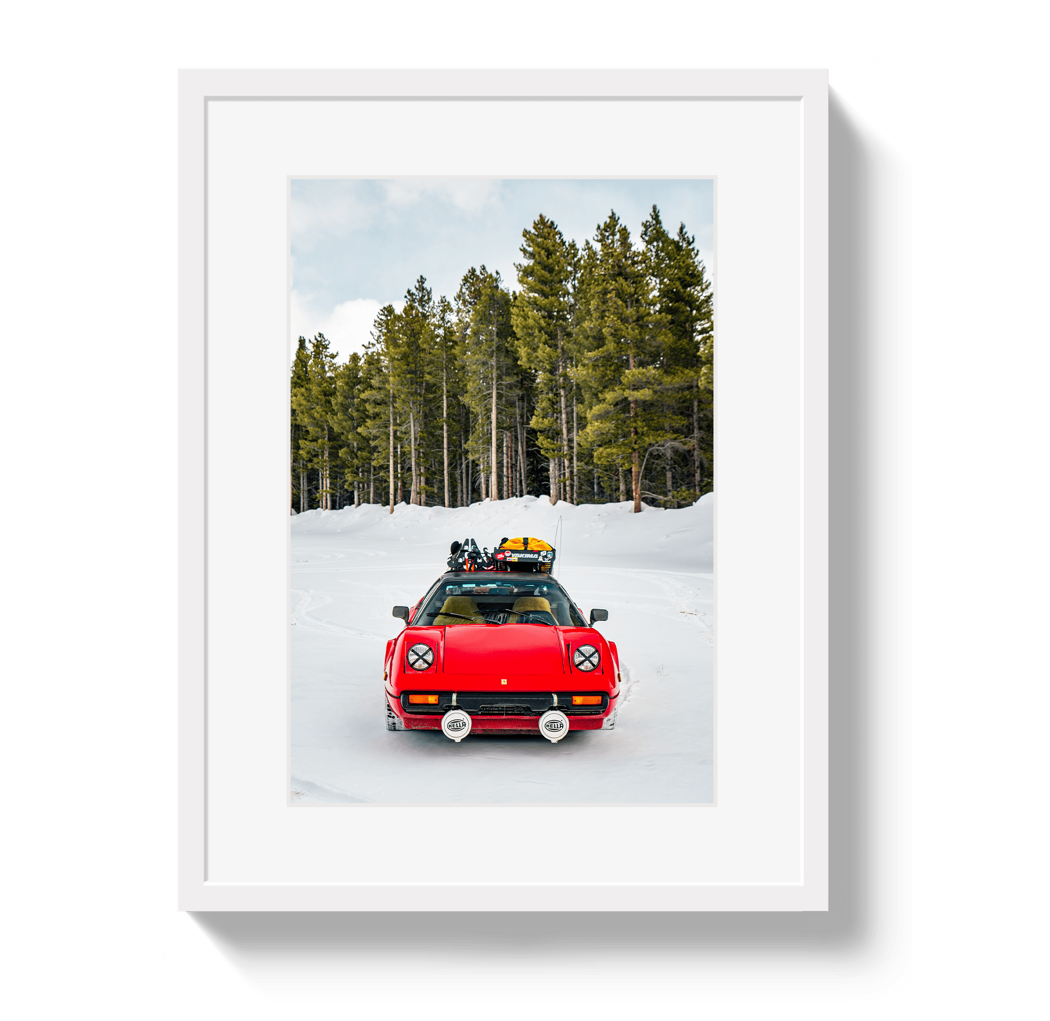 Johnny Vacay White / 11x14 / Border Ski Racer