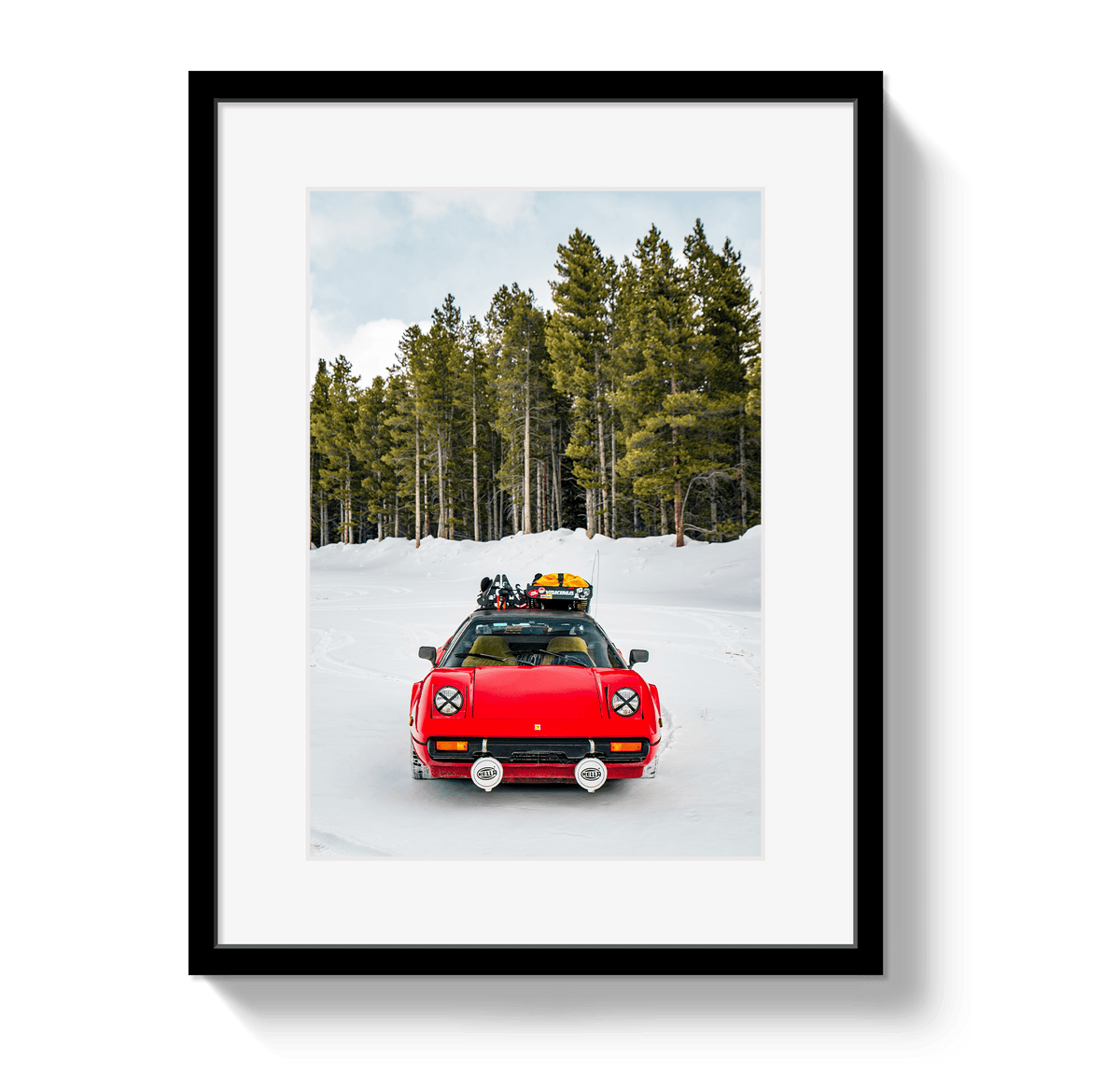 Johnny Vacay Black / 11x14 / Border Ski Racer