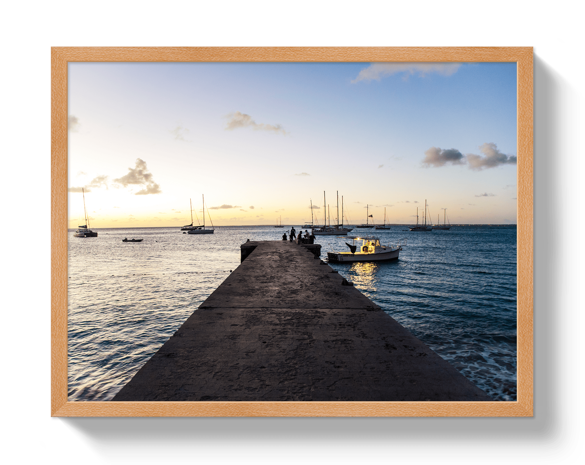Johnny Vacay Oak / 11x14 / Full Bleed Sunset Harbor