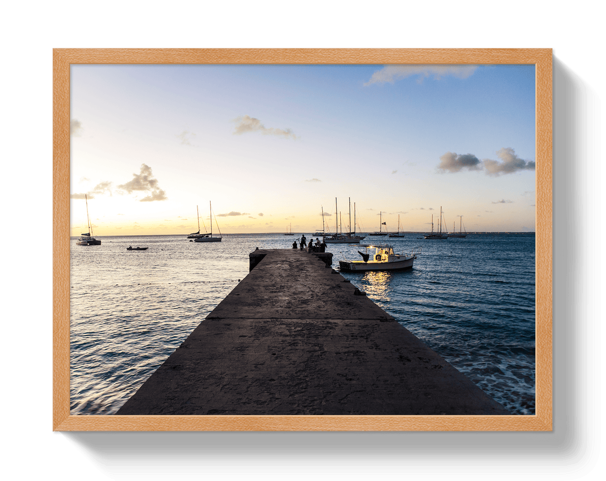 Johnny Vacay Oak / 11x14 / Full Bleed Sunset Harbor