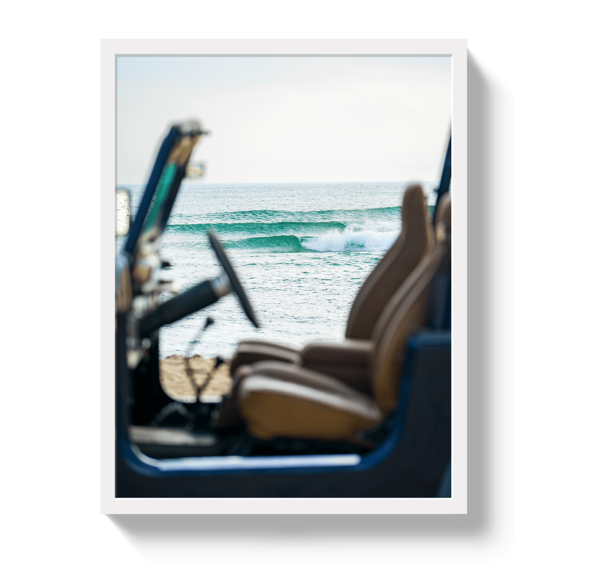 Johnny Vacay White / 11x14 / Full Bleed CJ Waves