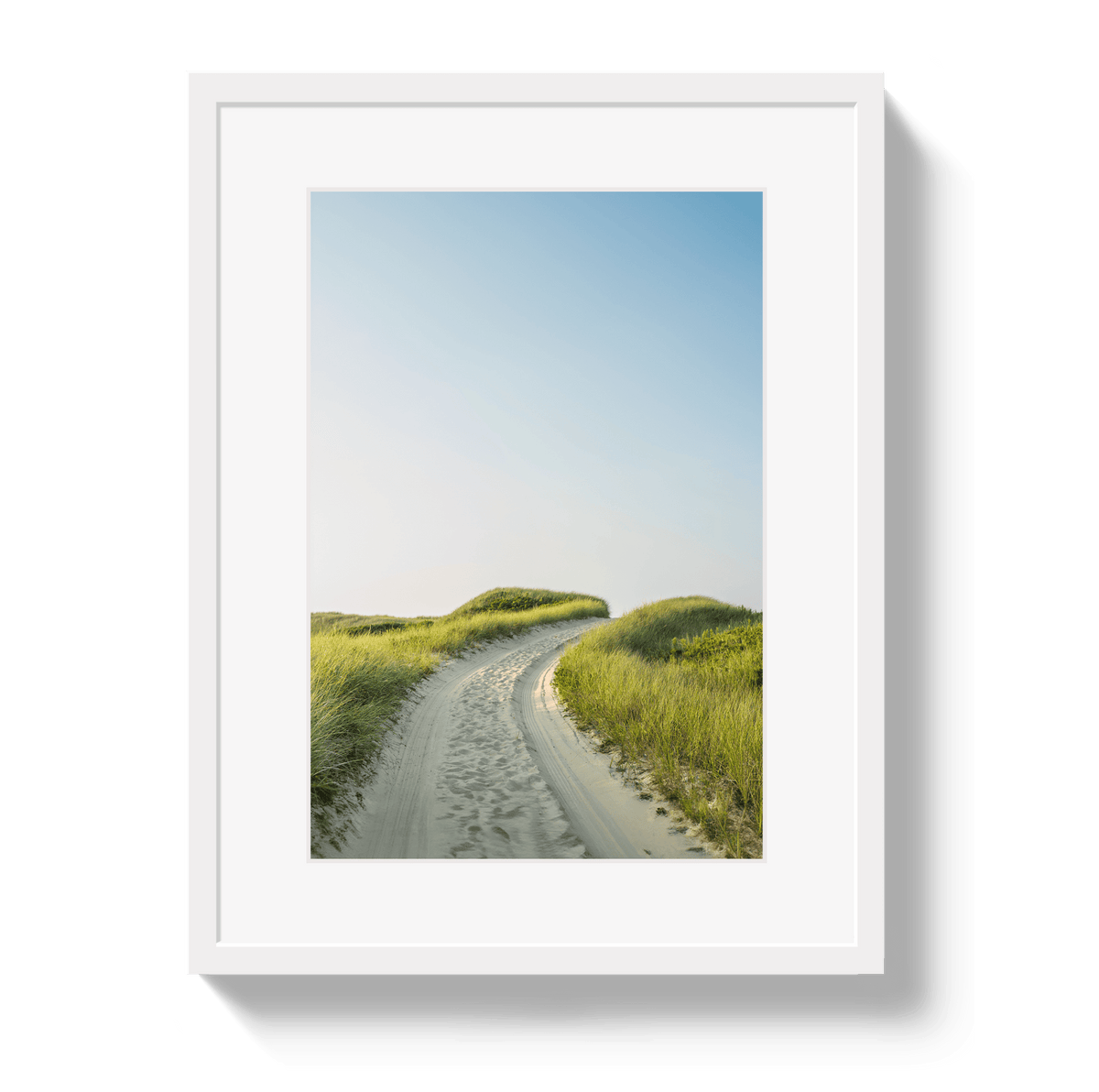 Johnny Vacay White / 11x14 / Border Nantucket Avenue