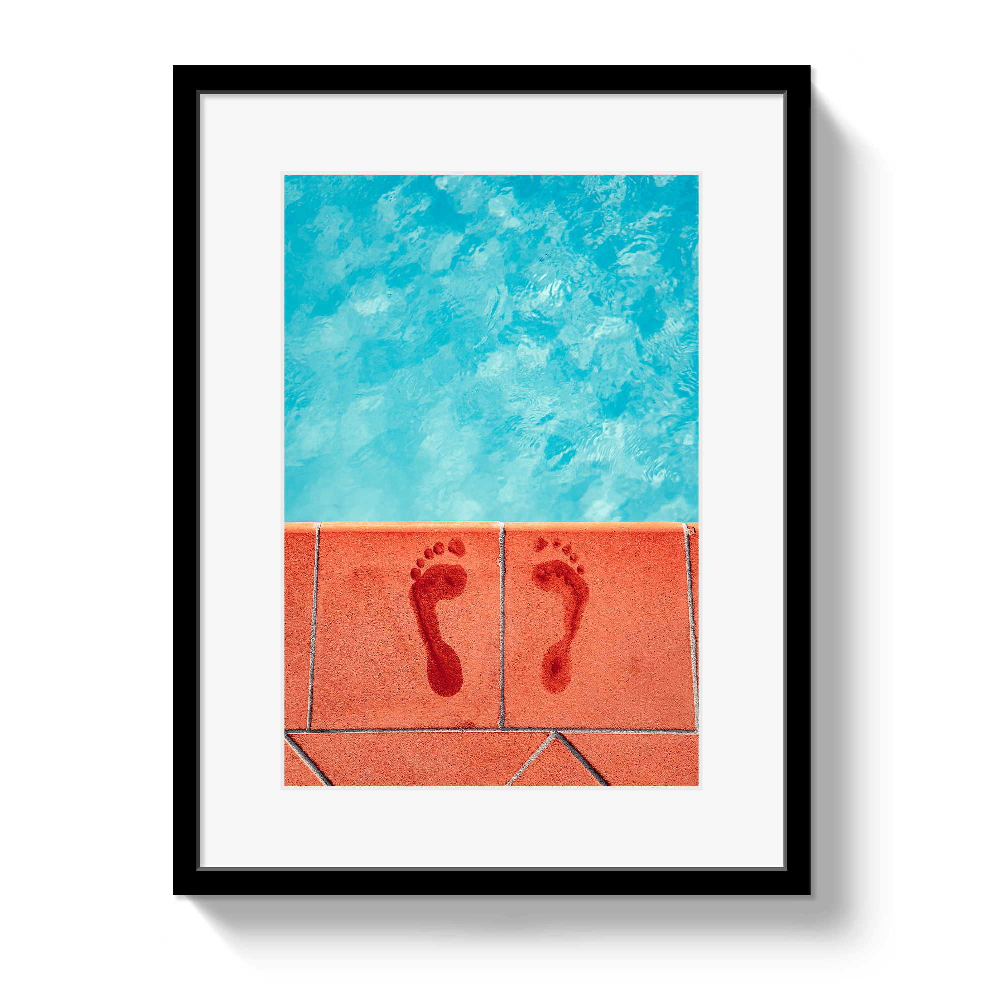 Johnny Vacay Black / 11x14 / Matte Pool Prints