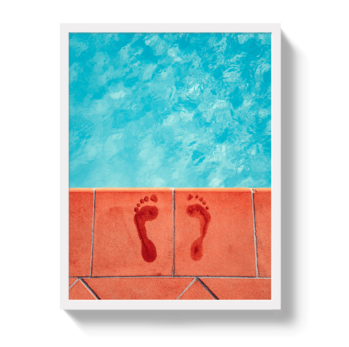 Johnny Vacay White / 11x14 / Full Bleed Pool Prints