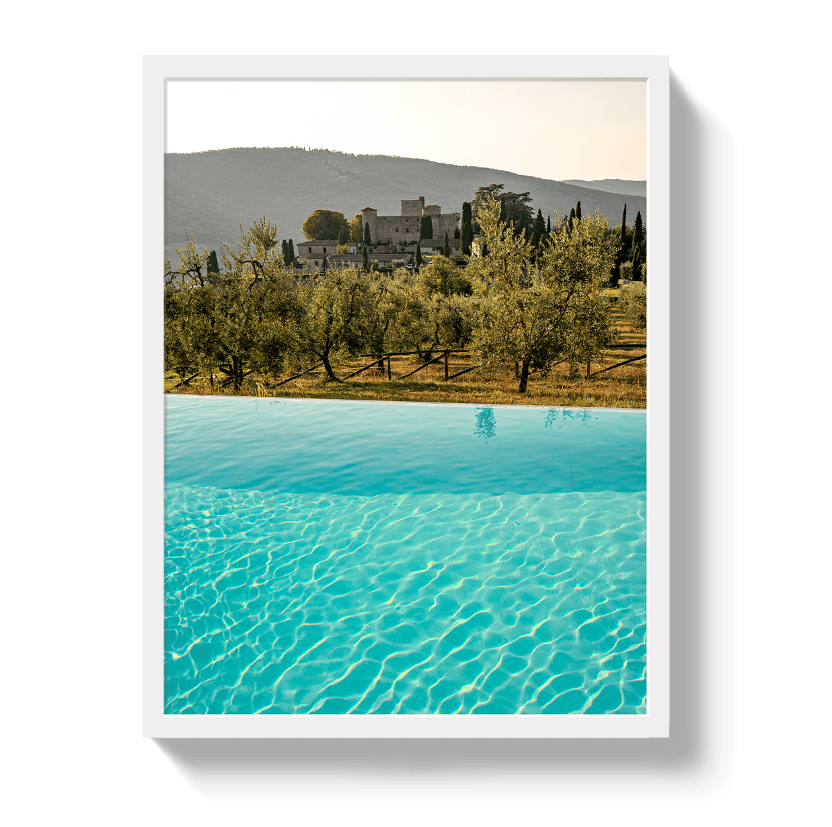 Johnny Vacay White / 11x14 / Full Bleed Tuscan Dream
