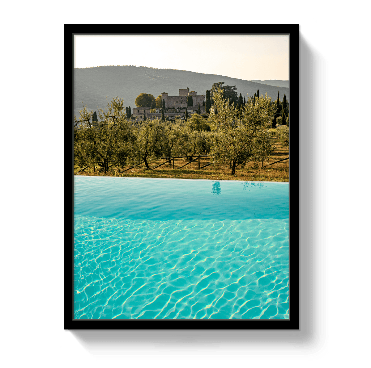 Johnny Vacay Black / 11x14 / Full Bleed Tuscan Dream