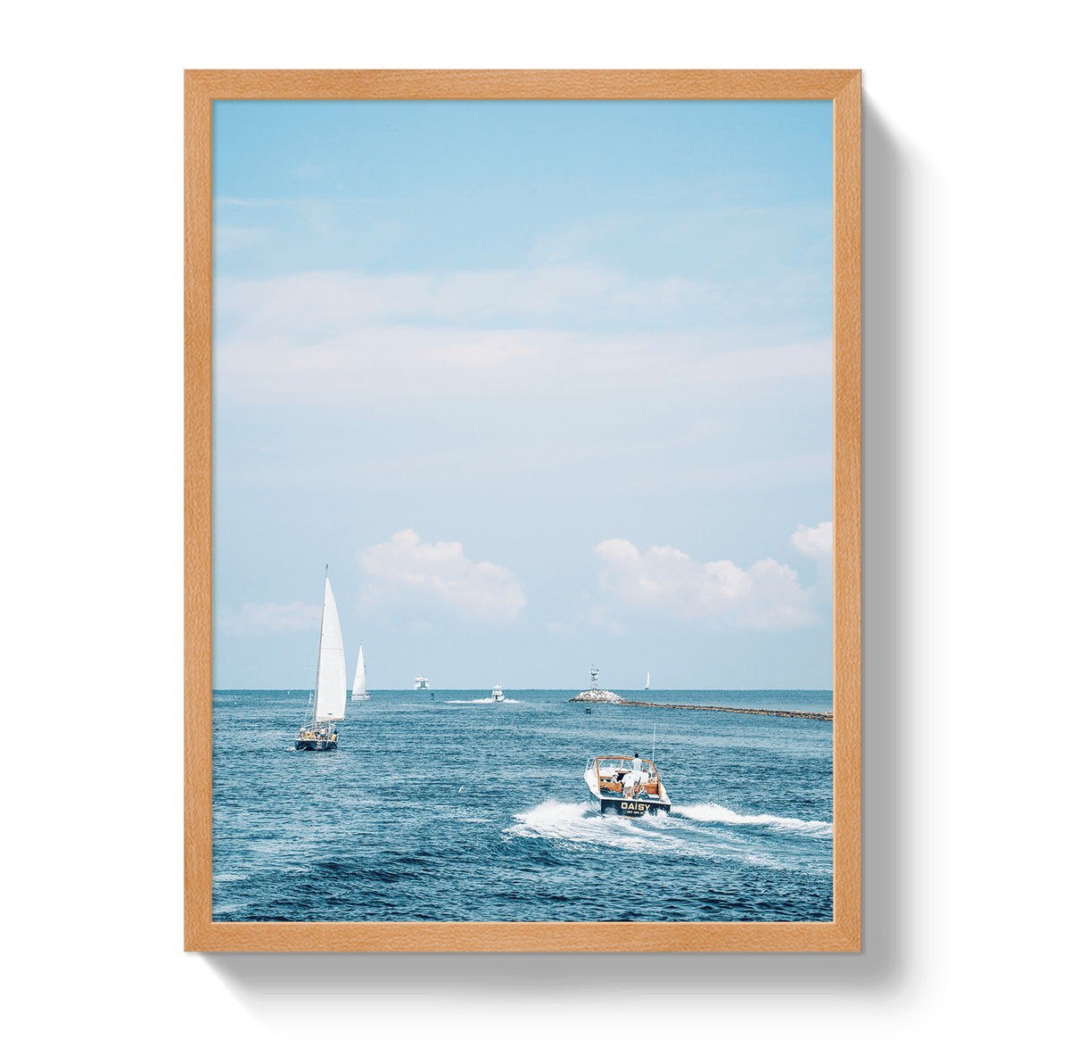 Johnny Vacay Oak / 11x14 / Full Bleed Nantucket Rush Hour