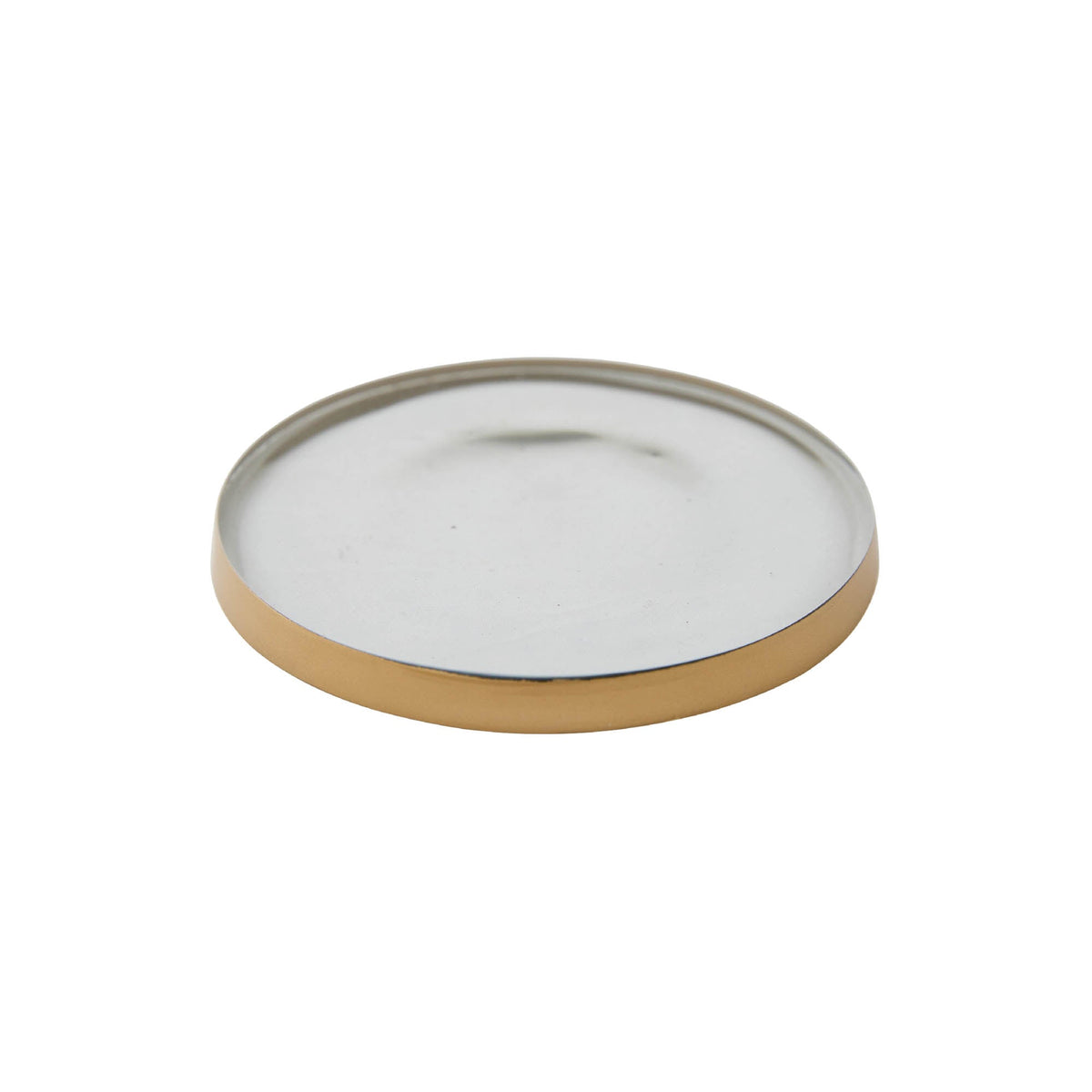 Glass Accent Botanical Candle Plate