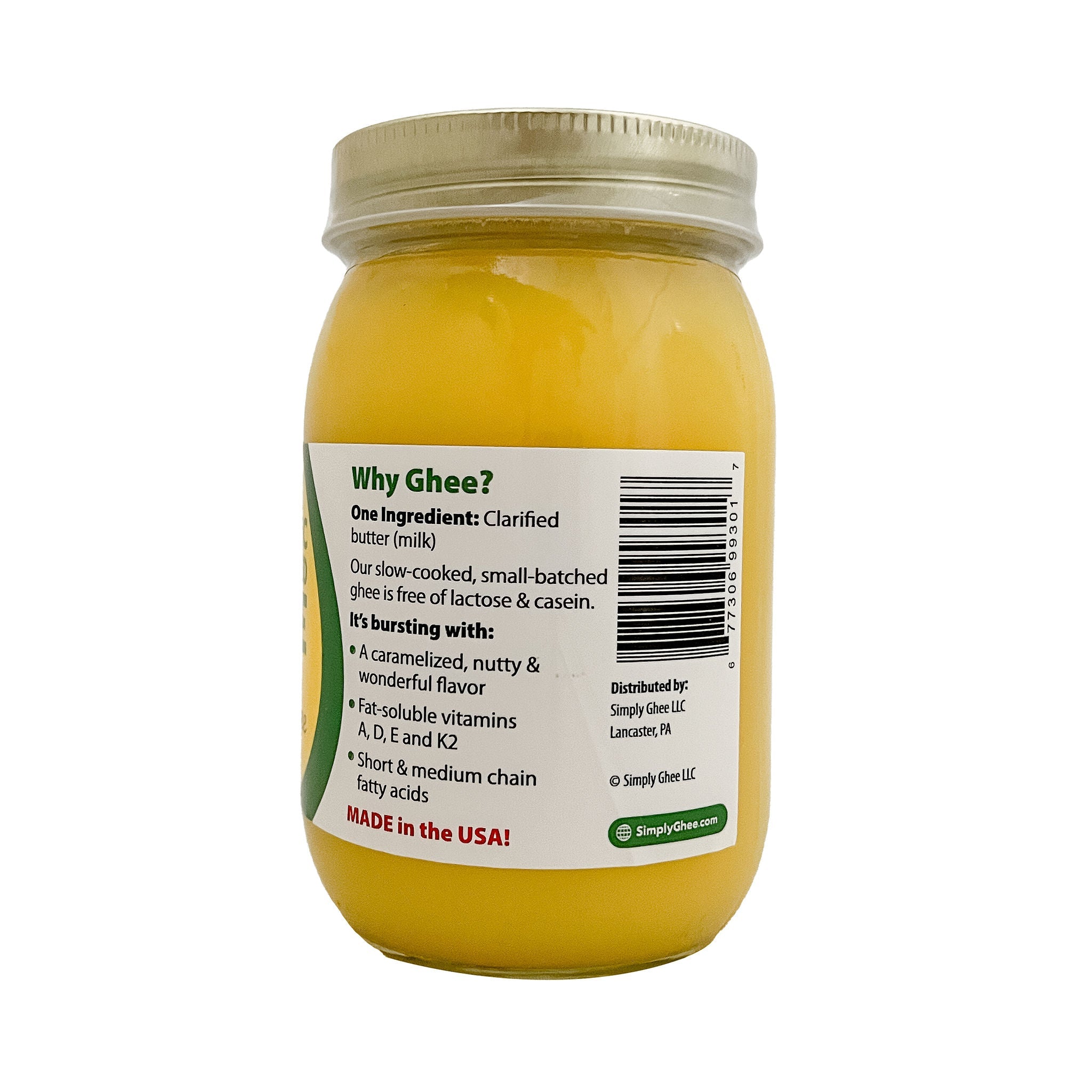 Domestic Grassfed Ghee 16oz - Half Case of 6