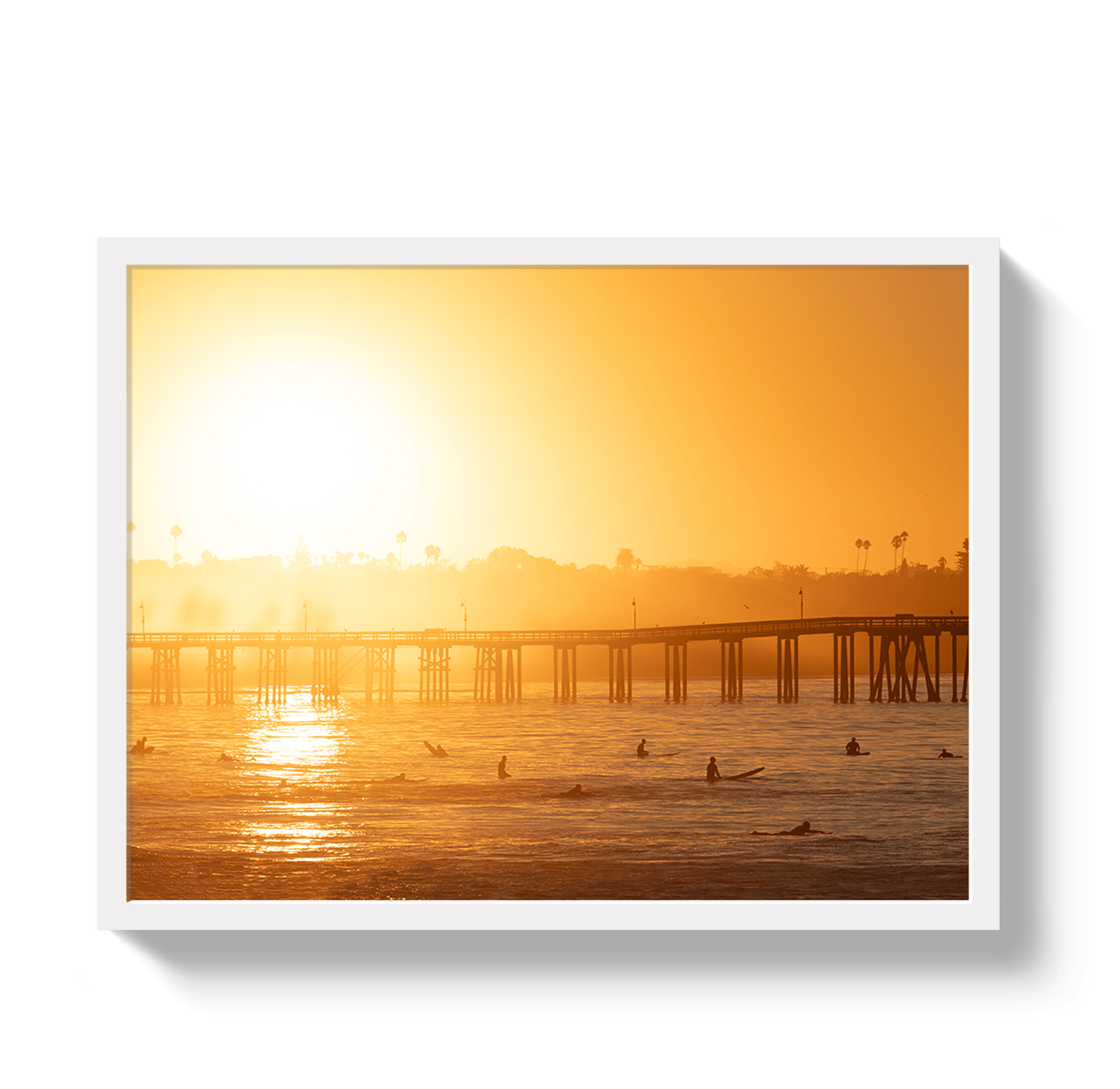 Johnny Vacay White / 11x14 / Full Bleed Ventura Sunrise