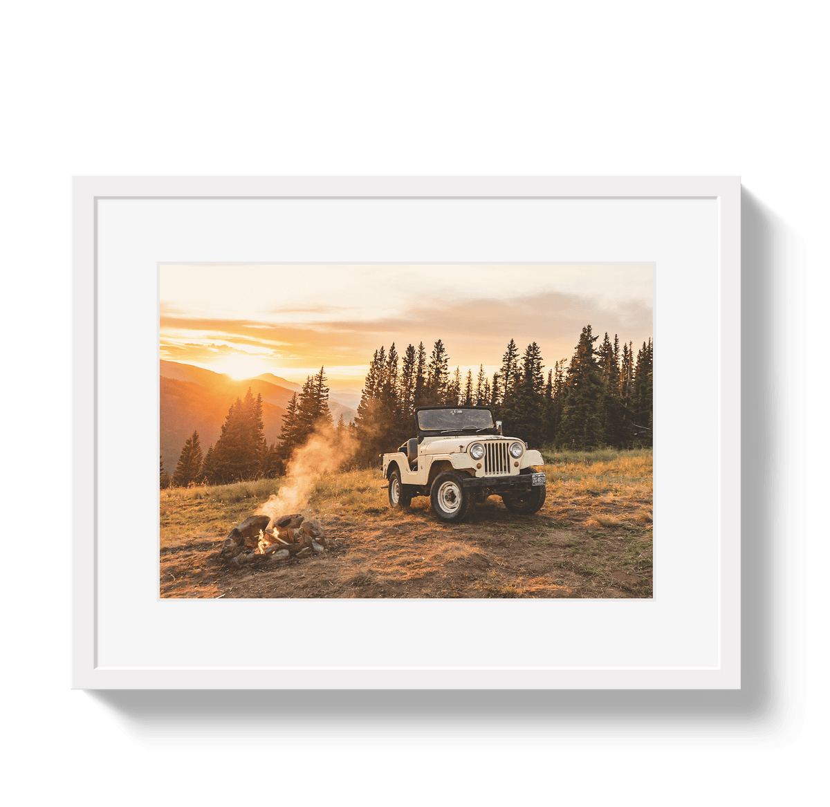 Johnny Vacay White / 11x14 / Border Sunset CJ