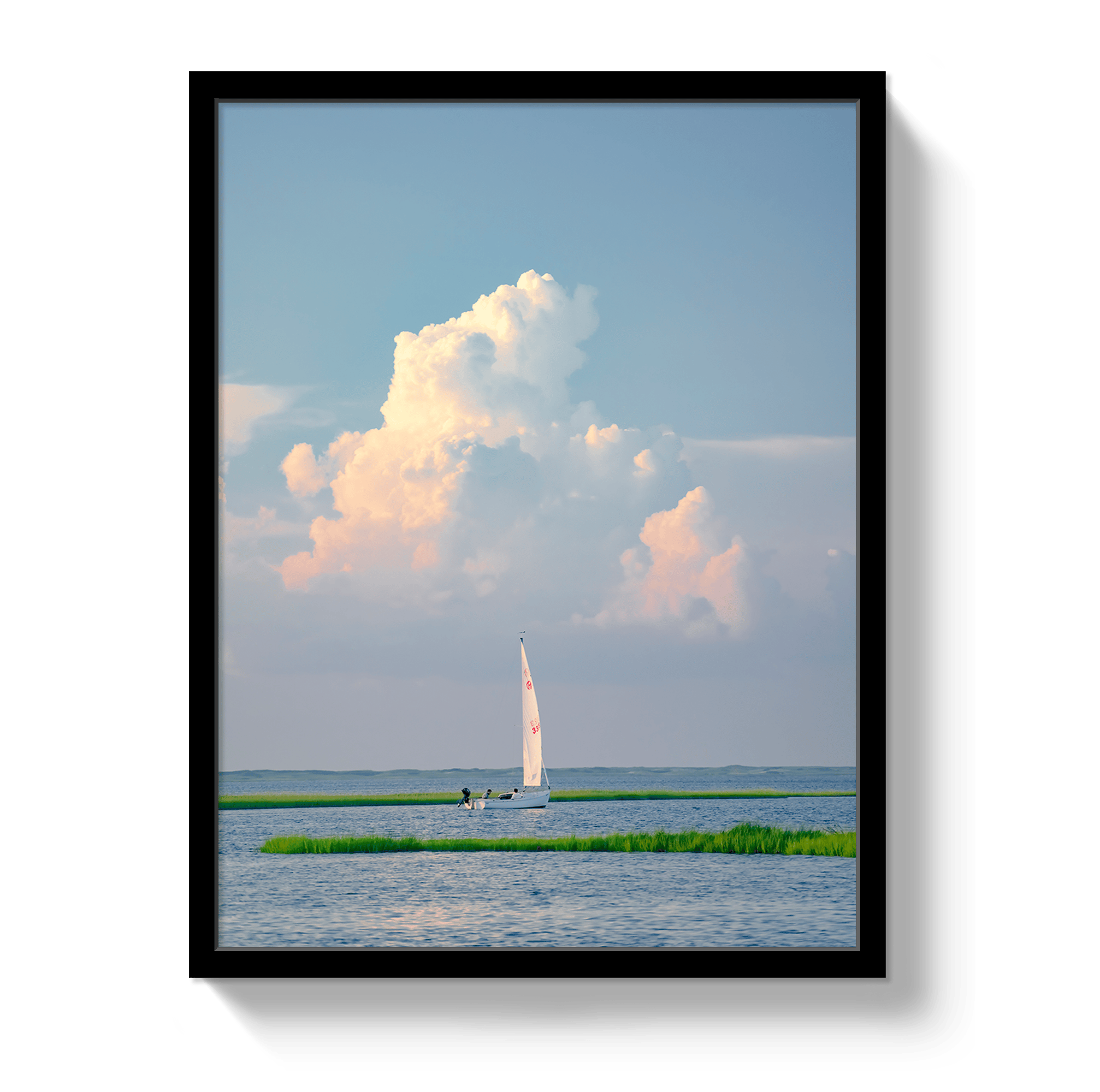 Johnny Vacay Black / 11x14 / Full Bleed Sailing Through A Dream