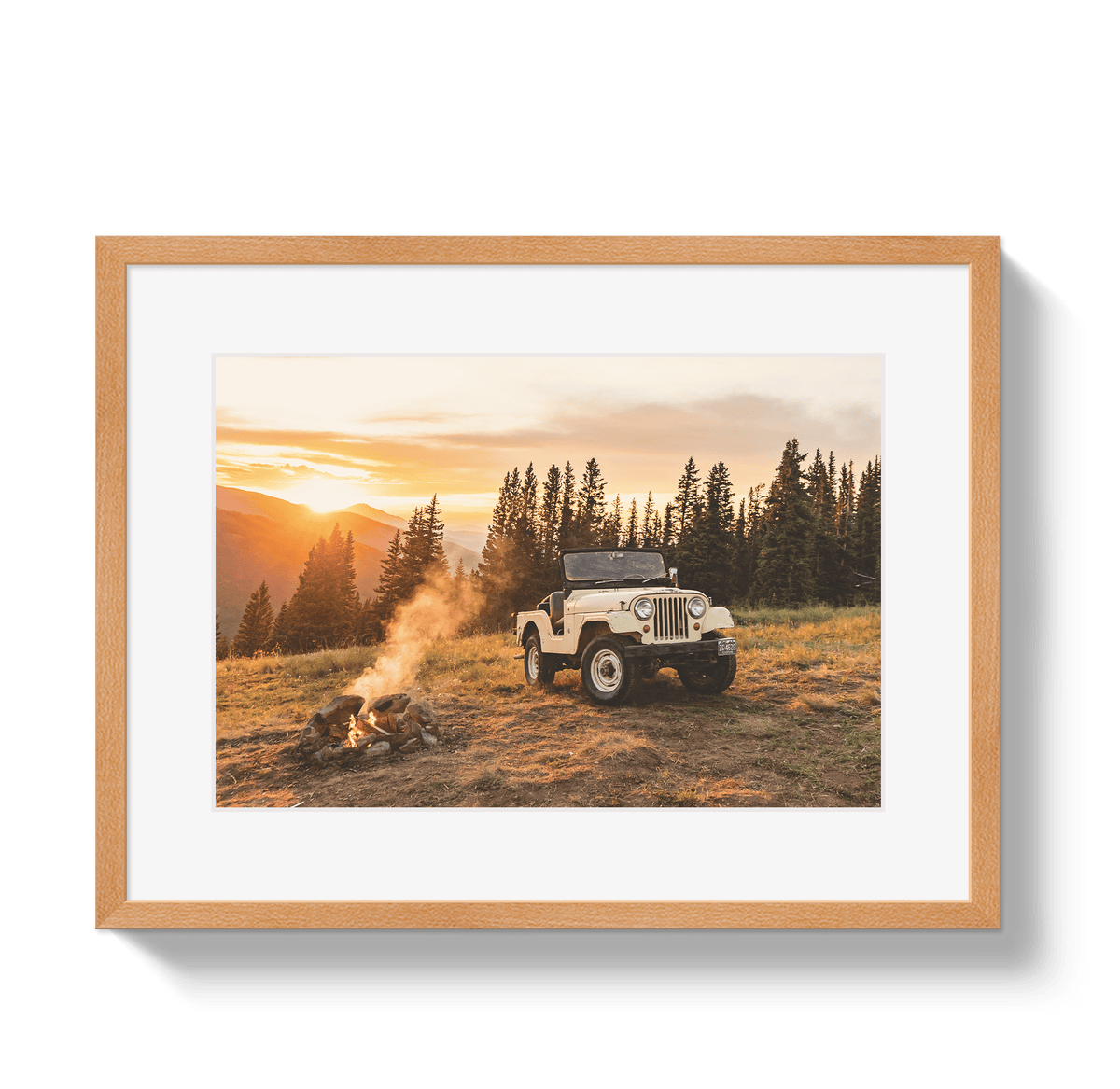 Johnny Vacay Oak / 11x14 / Border Sunset CJ