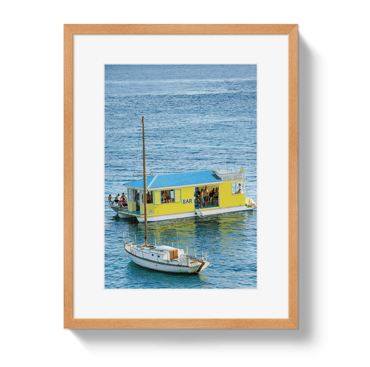 Johnny Vacay Oak / 11x14 / Border Floating Bar