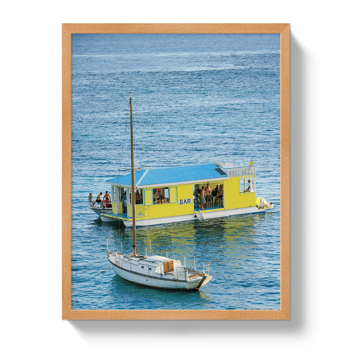 Johnny Vacay Oak / 11x14 / Full Bleed Floating Bar