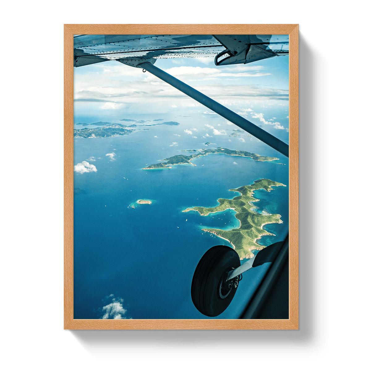 Johnny Vacay Black / 28x38 / Full Bleed View From Heaven